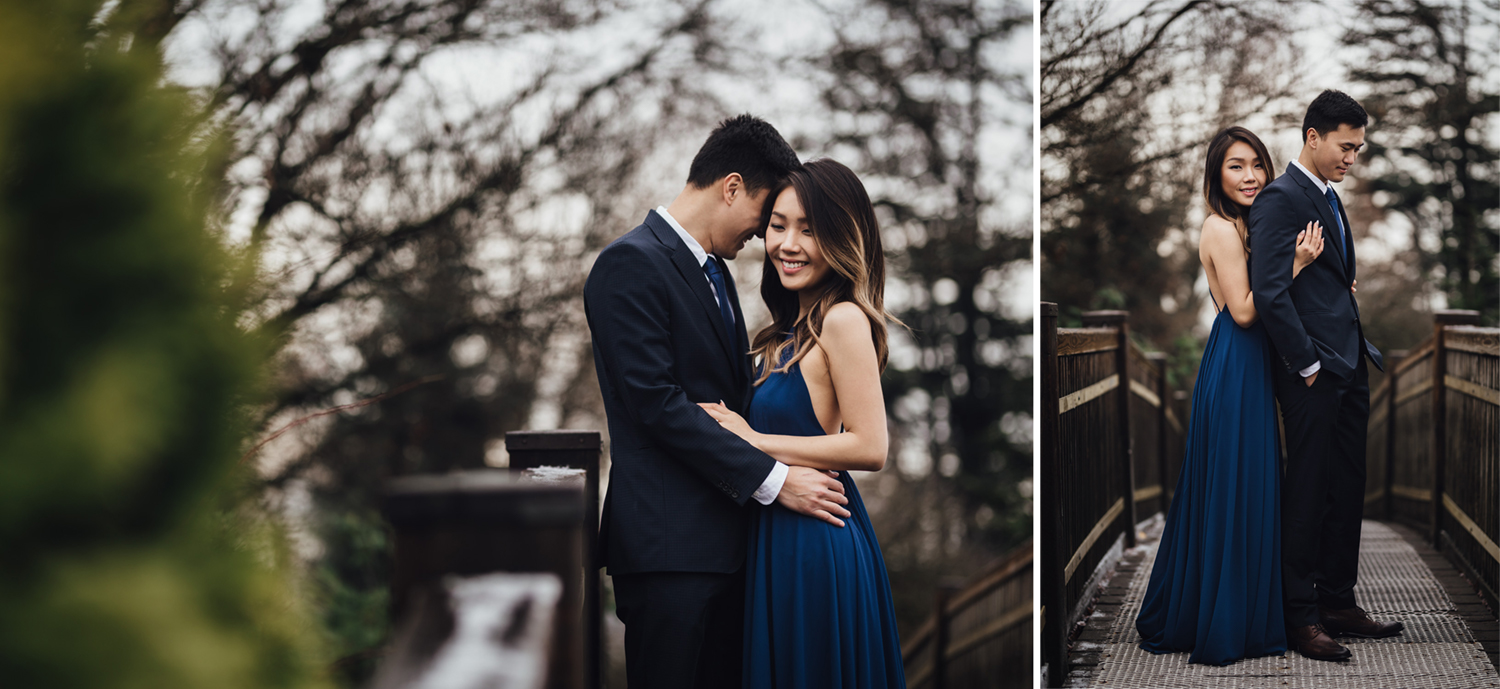 queen elizabeth park winter engagement photography photos vancouver bc