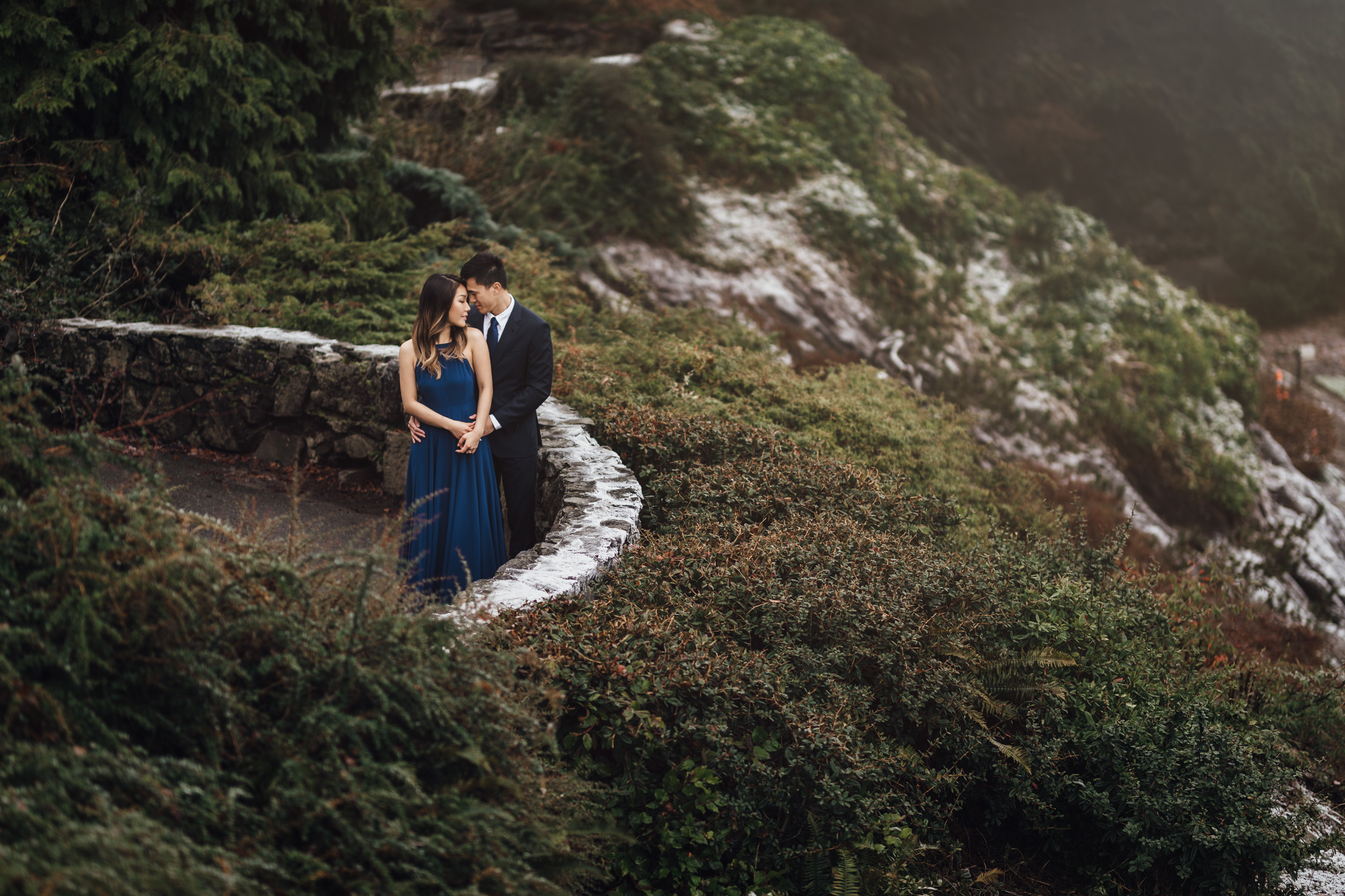 queen elizabeth park winter engagement photography photos vancouver bc