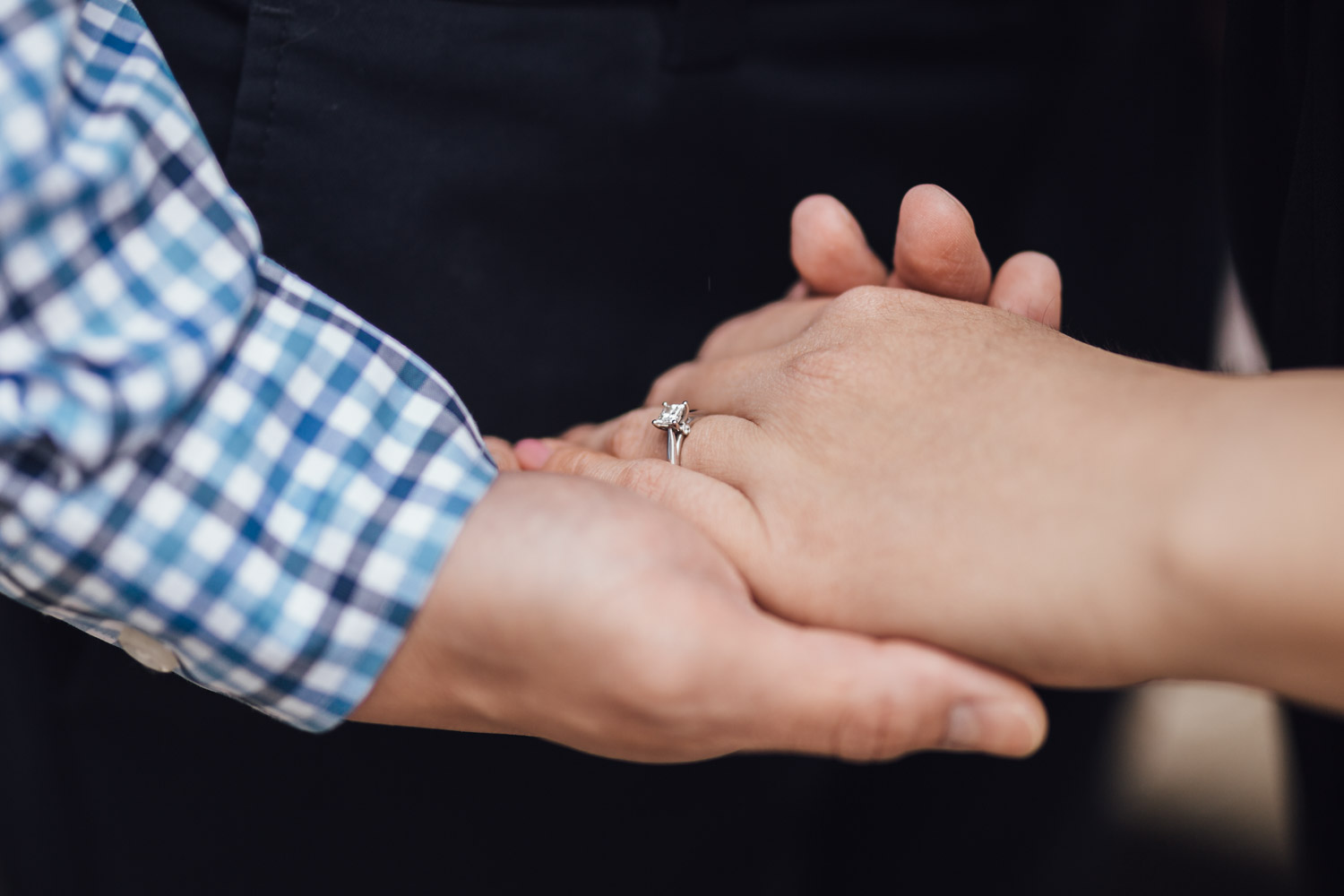 vancouver engagement photography cherry blossoms