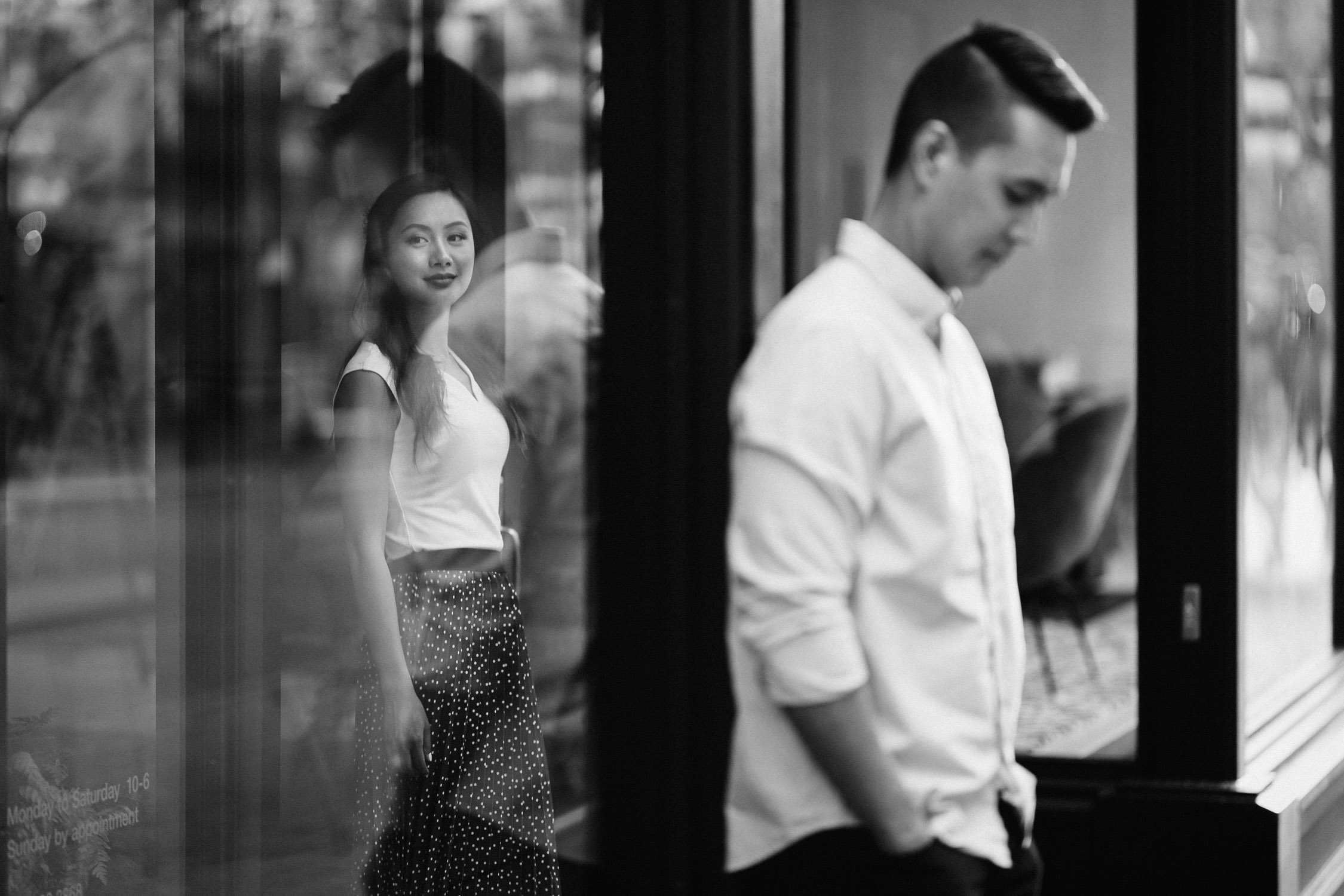 vancouver engagement photography in gastown during sunset vancouver bc
