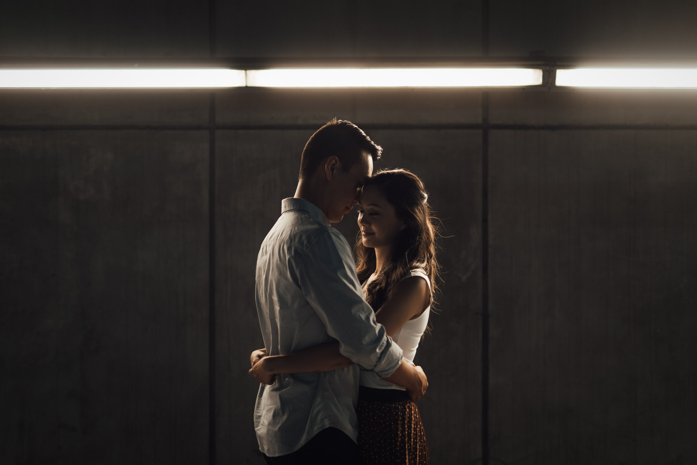 vancouver engagement photography in gastown during sunset vancouver bc