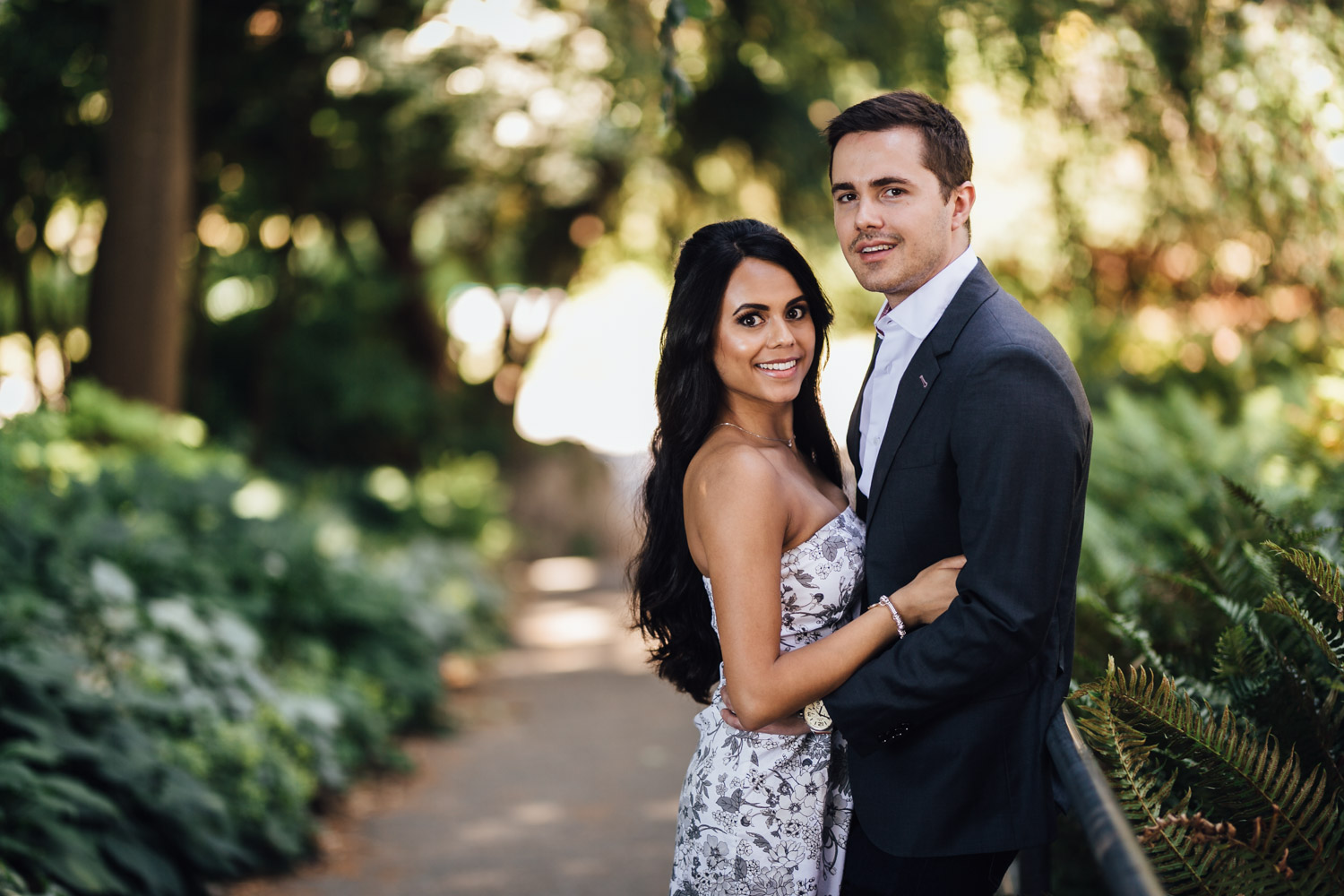 queen elizabeth park engagement session in summer photography