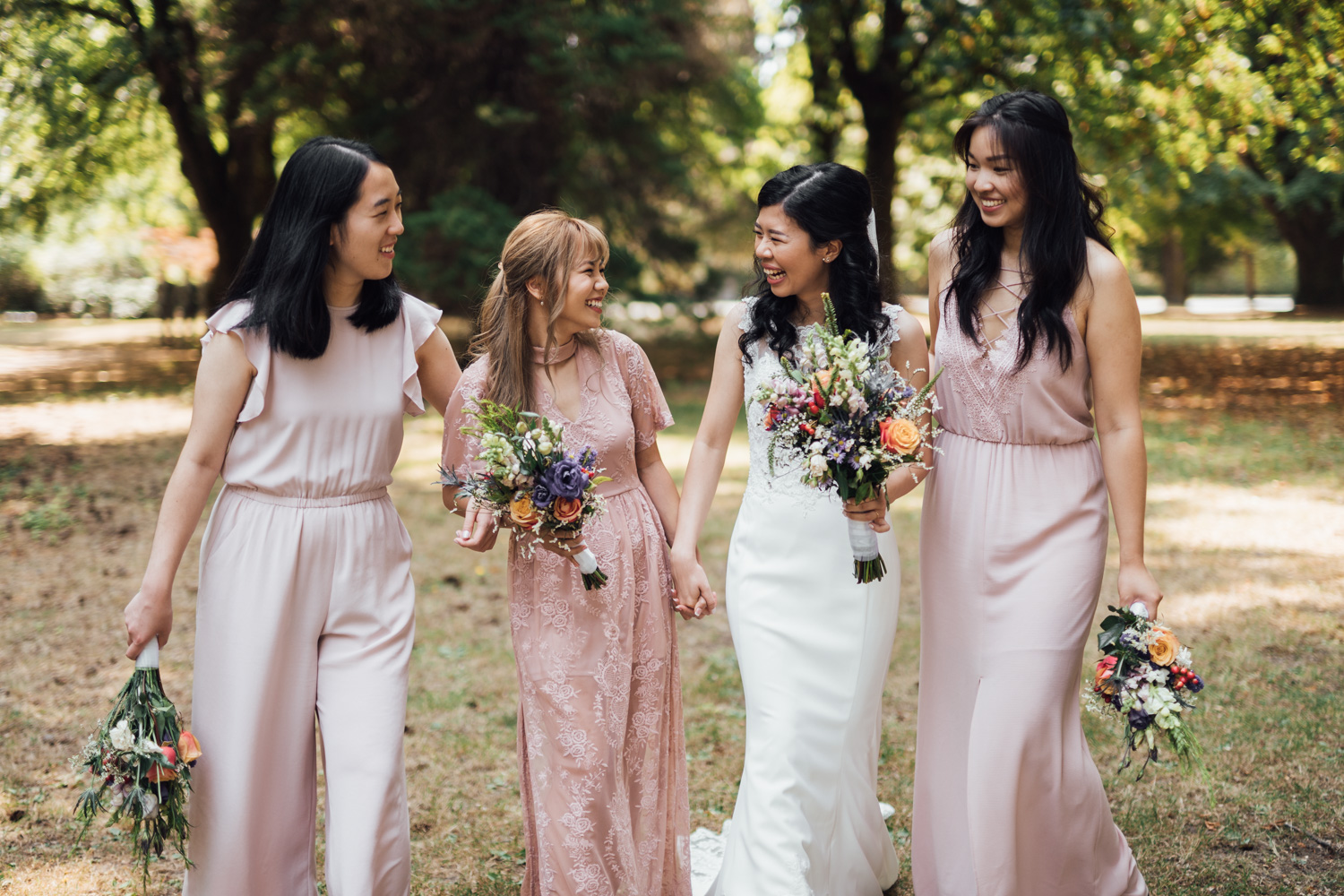 shaughnessy park bridal party portraits in vancouver wedding photography