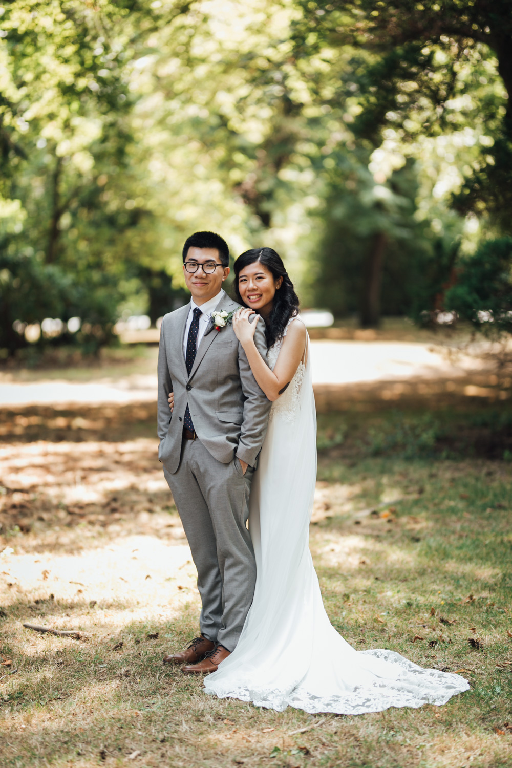 shaughnessy park bridal party portraits in vancouver wedding photography