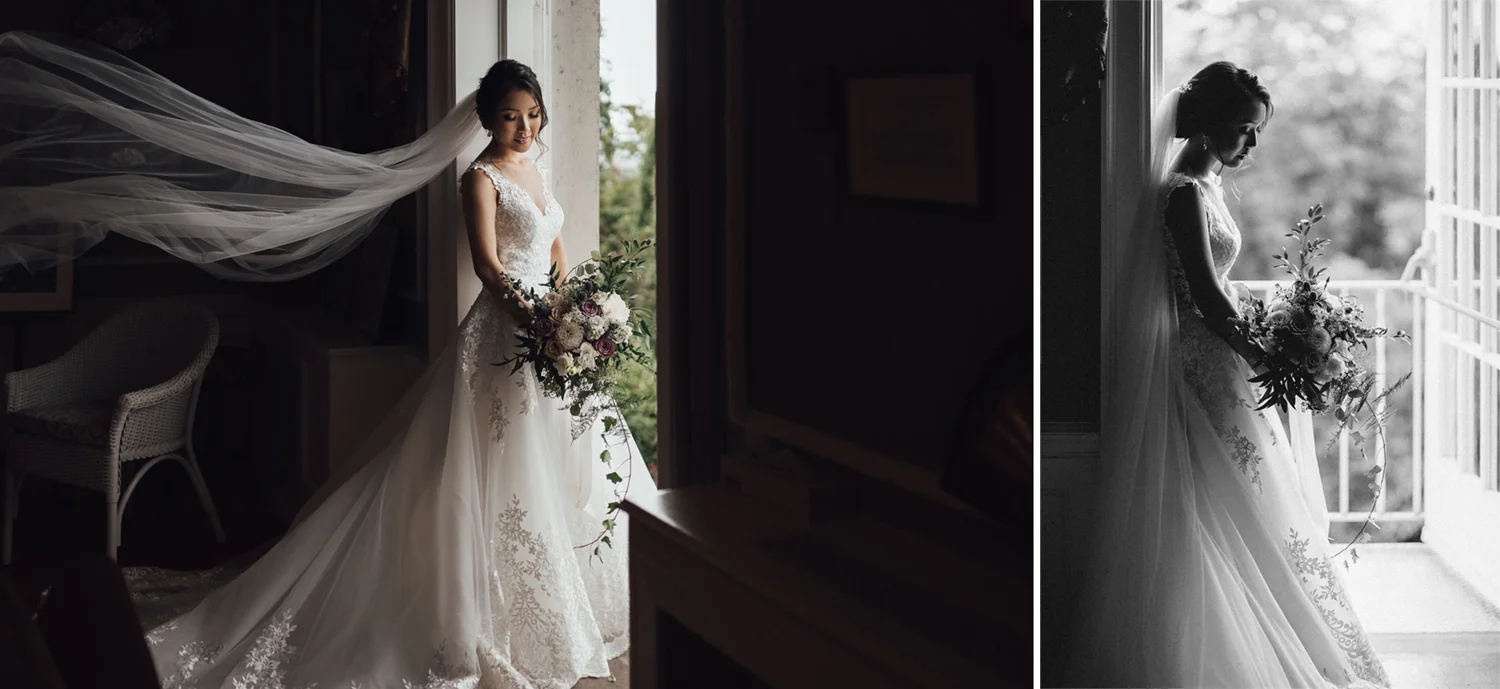 bride portrait vancouver wedding photography bc hycroft