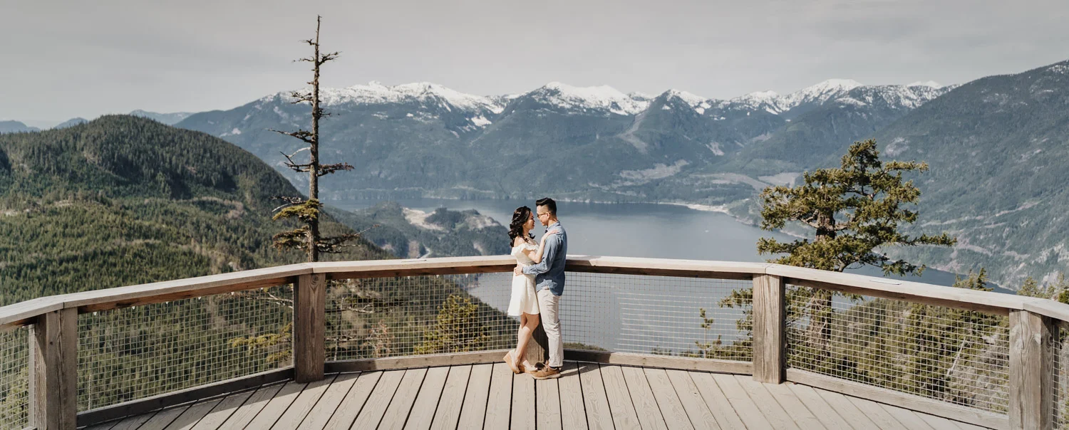 sea to sky gondola engagement photography