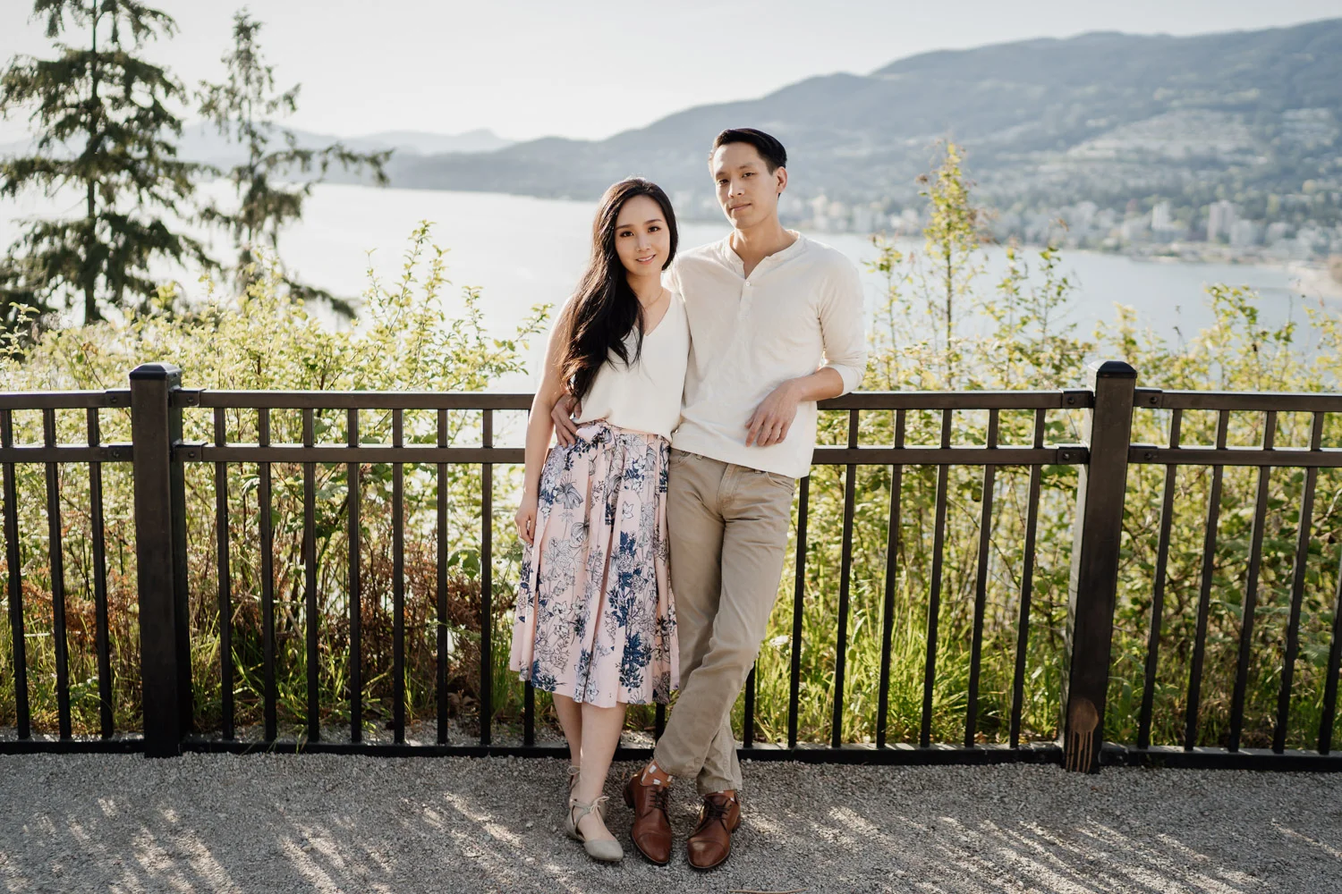 prospect point stanley park in vancouver bc engagement photographer
