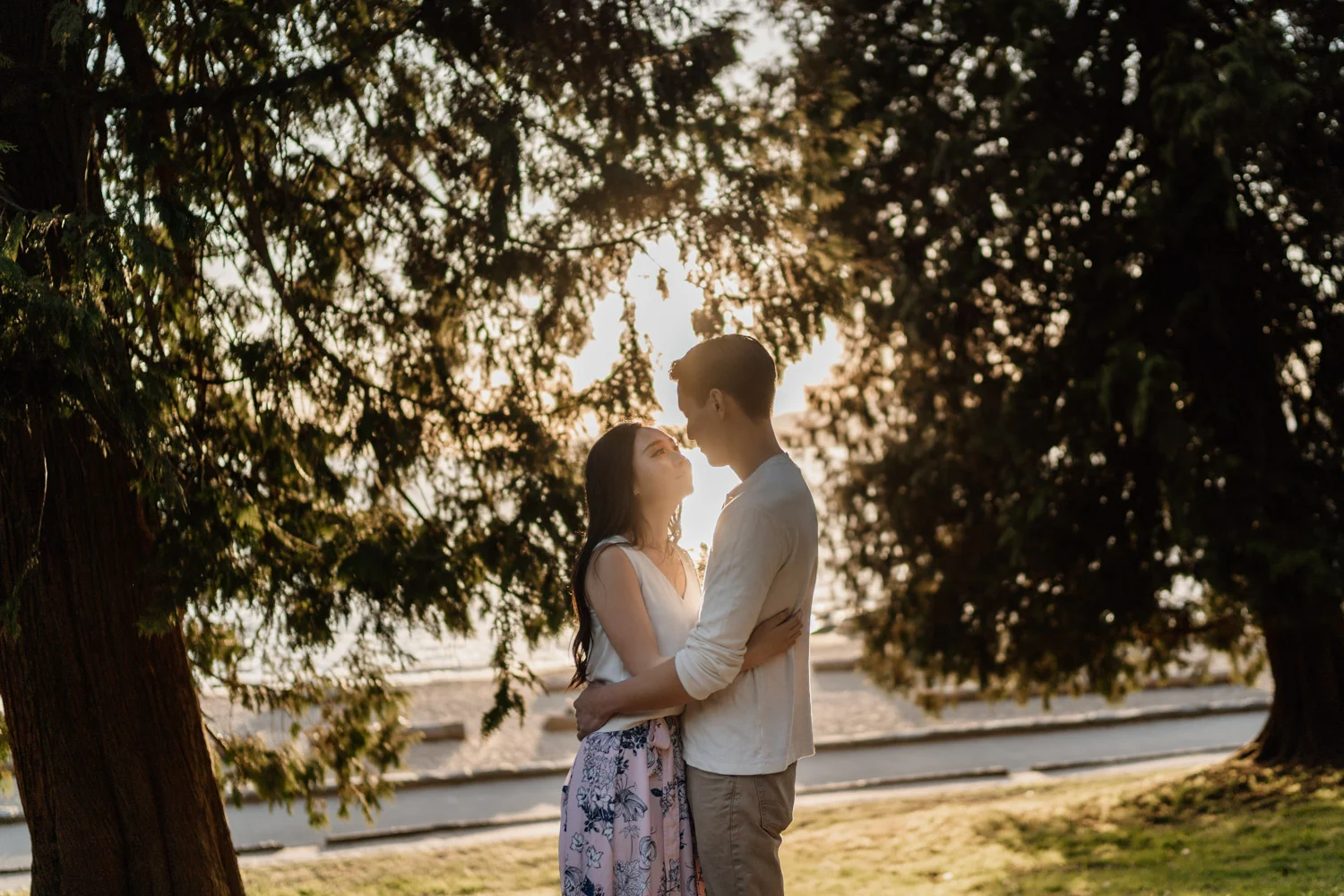 third beach engagement photography in stanley park vancouver bc
