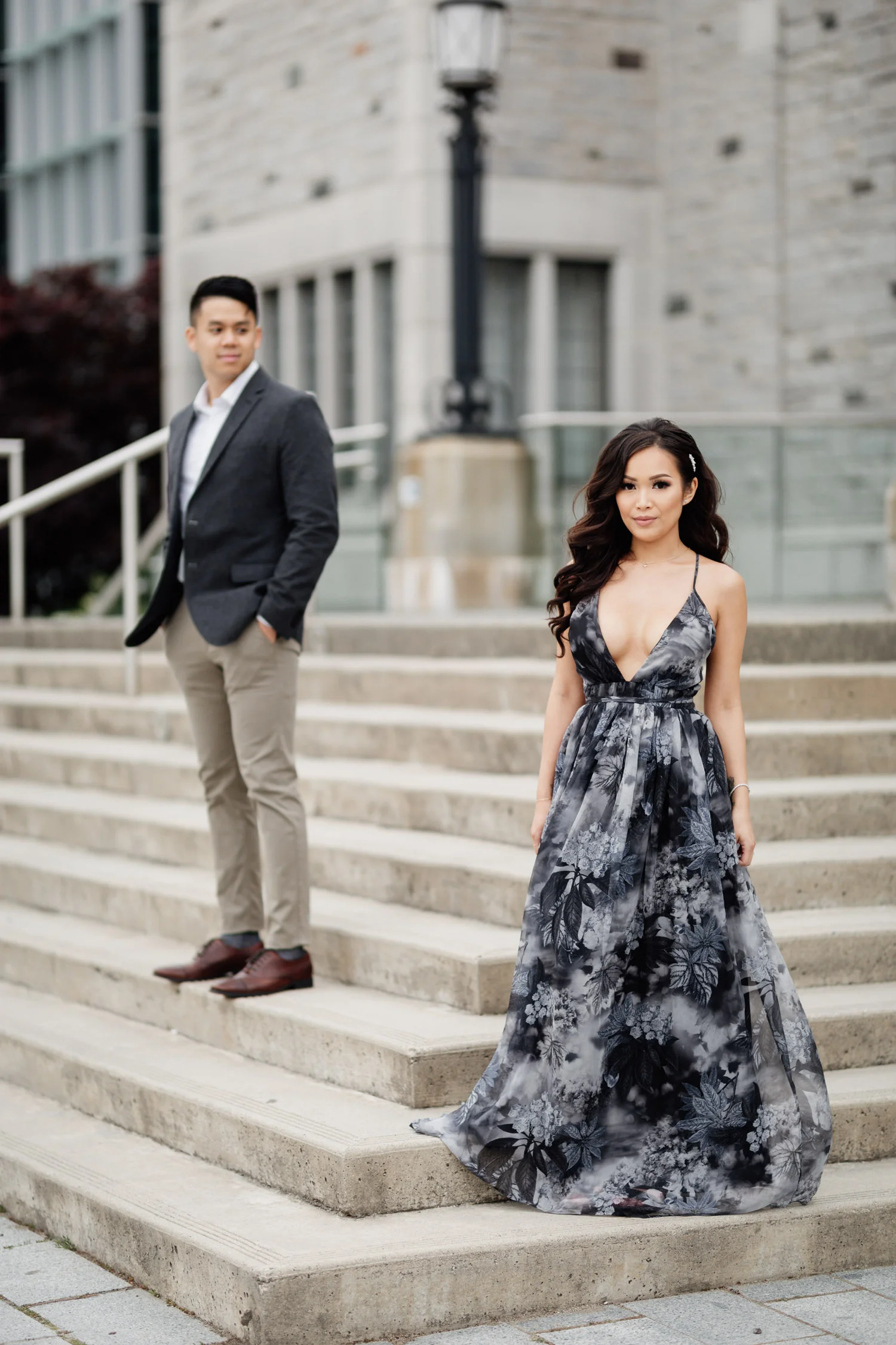 irving k. barber learning centre engagement photography at ubc vancouver