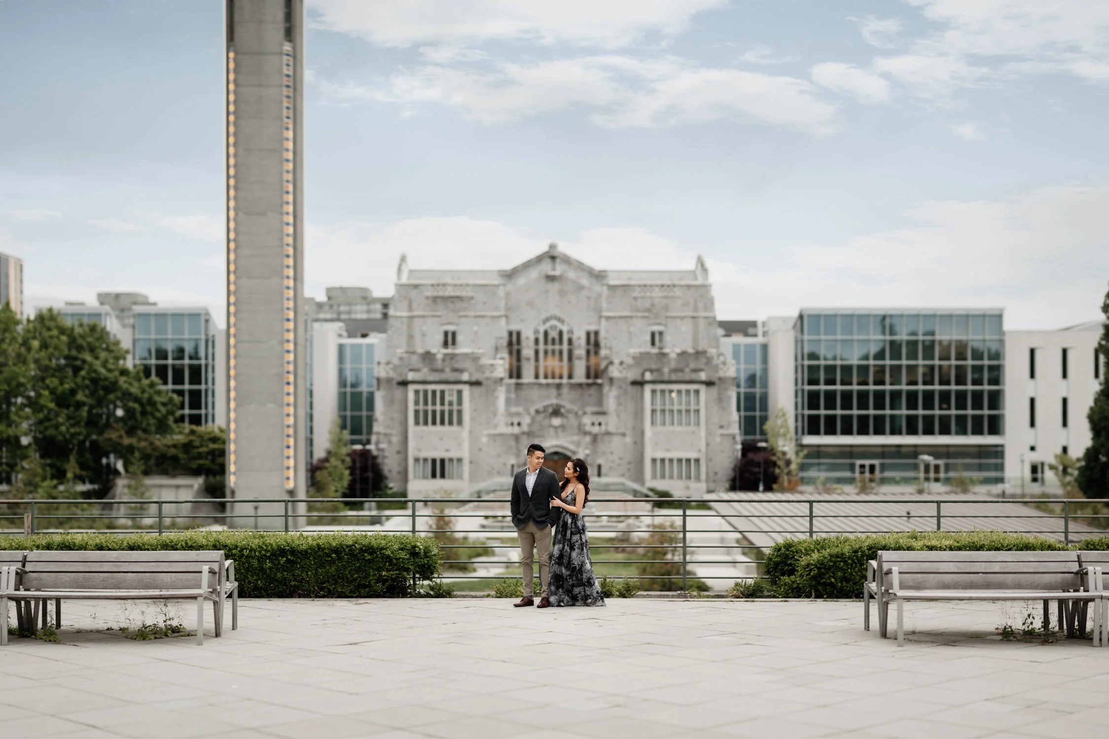 ubc engagement photography during summer in vancouver bc