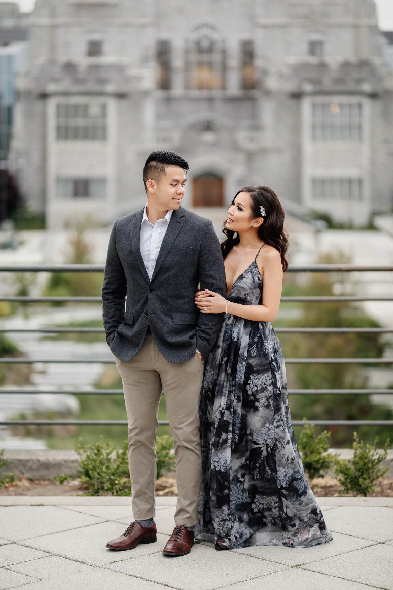 ubc engagement photography during summer in vancouver bc