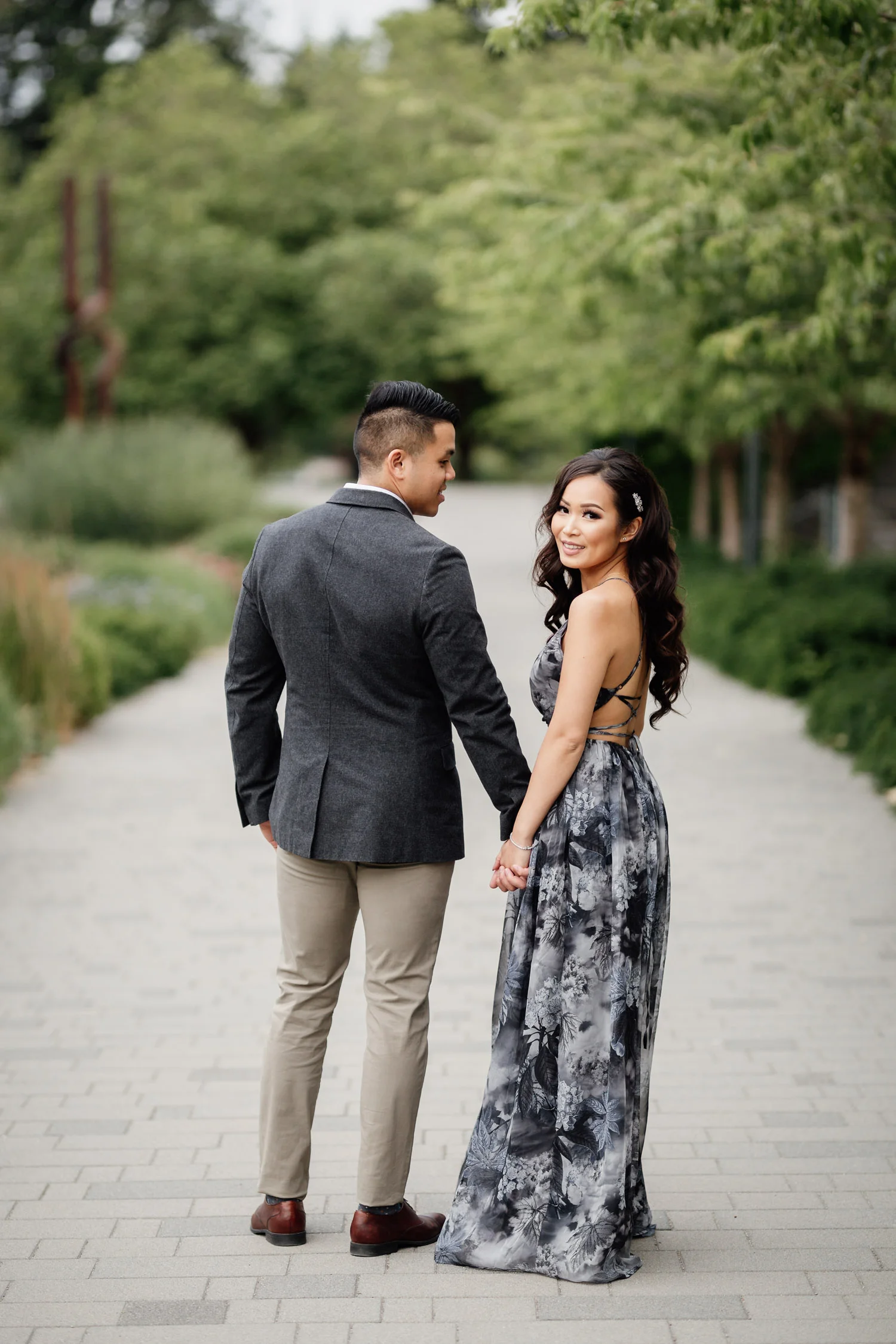 ubc engagement photography during summer in vancouver bc