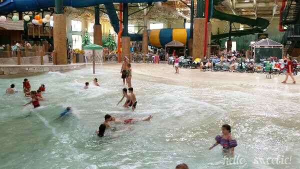 all four of our little ducks enjoyed the wave pool!