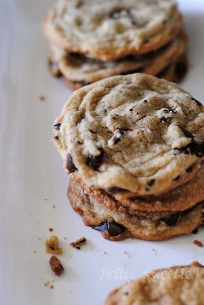 Chocolate Chunk Cookies with Sea Salt