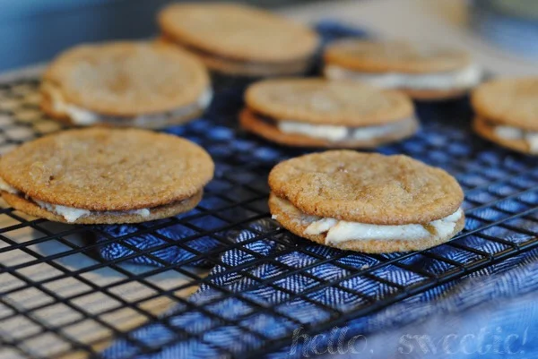 Ginger Molasses Sandwich Cookies