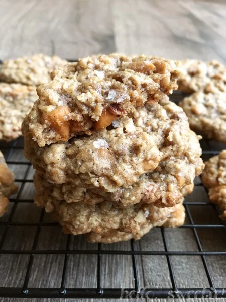 Toffee & Butterscotch Oatmeal Cookies