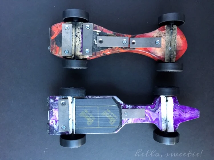 Pinewood Derby Weight Placement