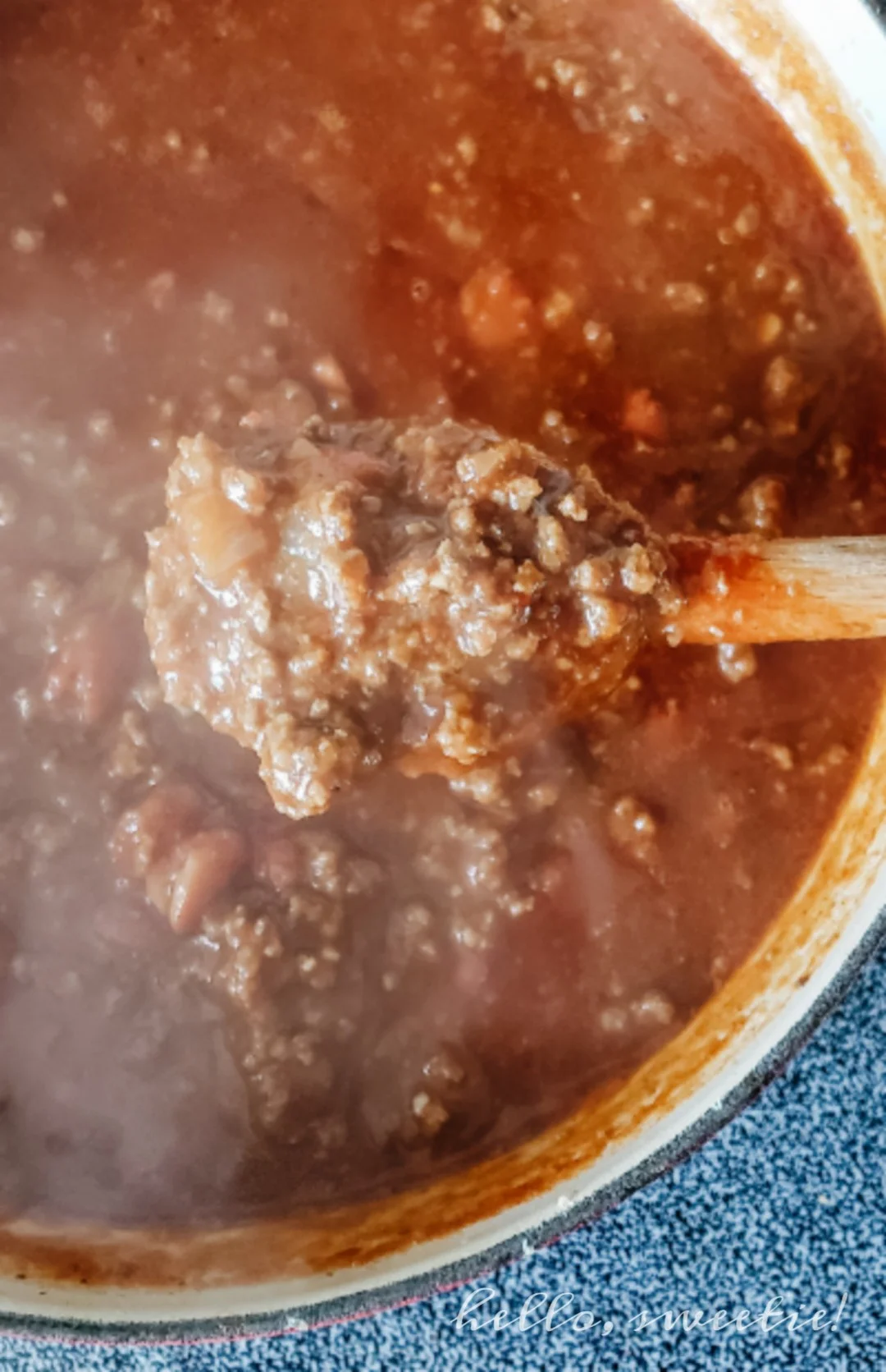 The perfect pot of chili on a cold day... smoky, spicy and a little bit sweet. 