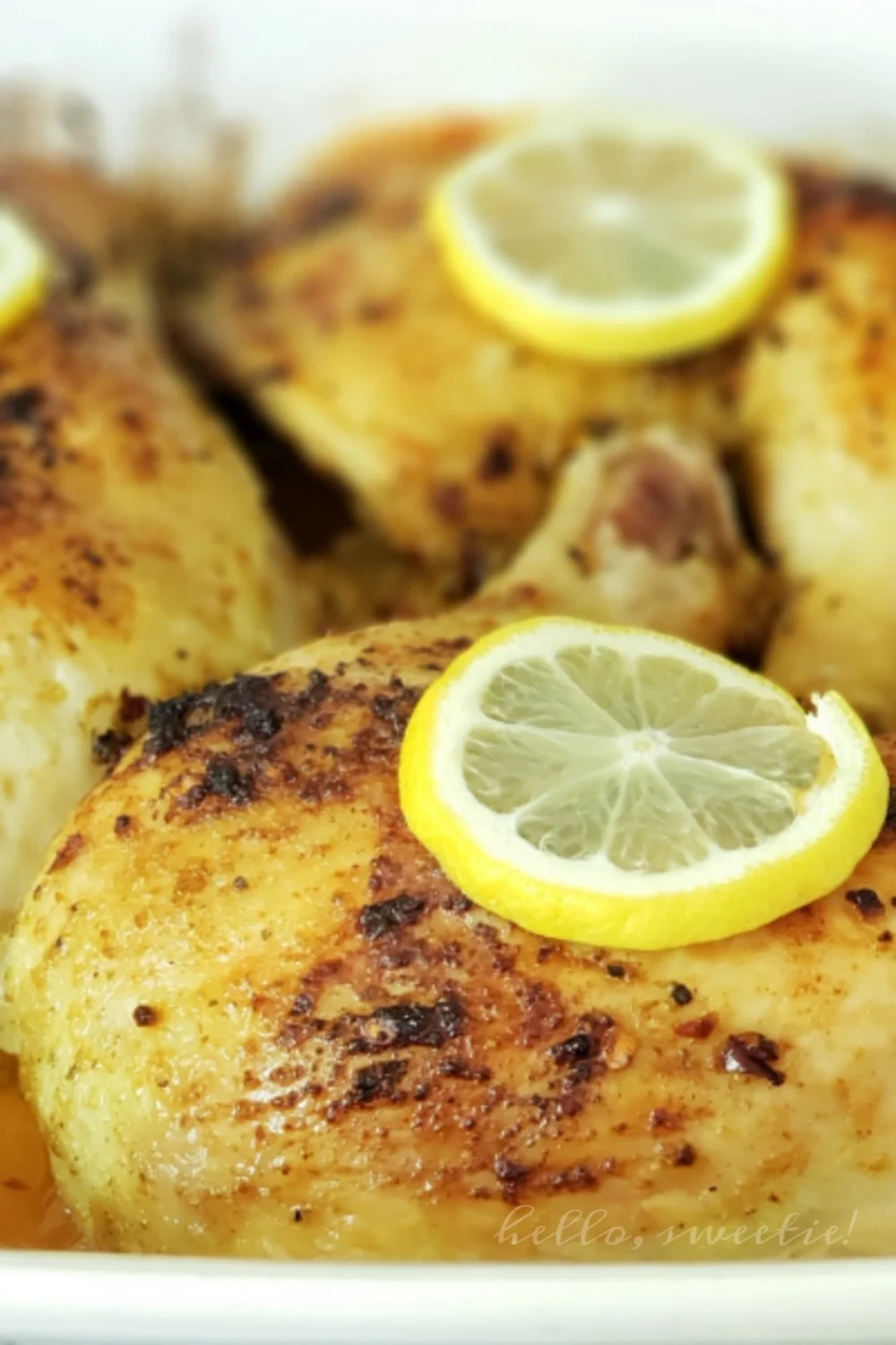 Oven Roasted Chicken Leg Quarters with Italian Herbs & Lemon — Hello