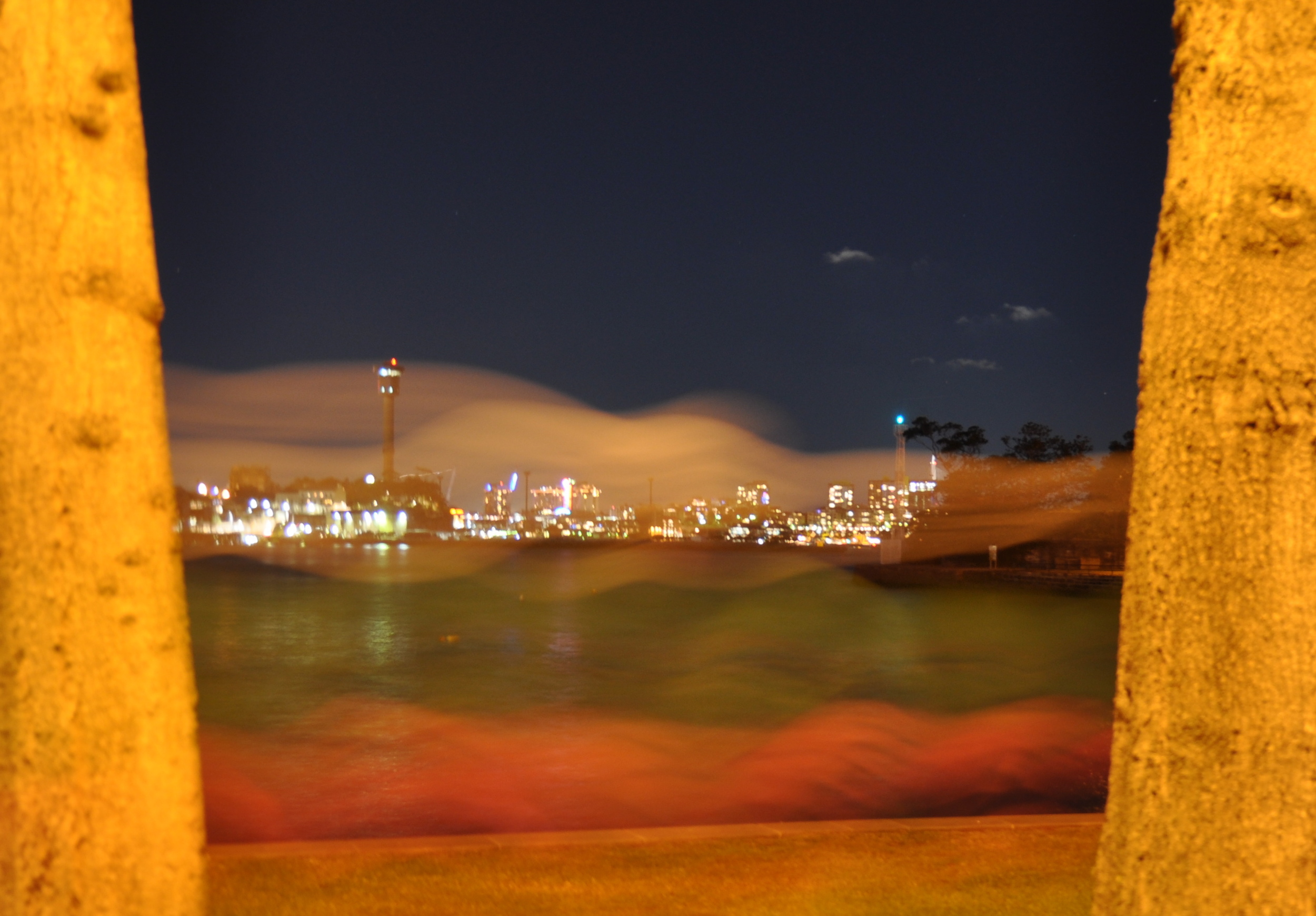 Playing at night in Sydney