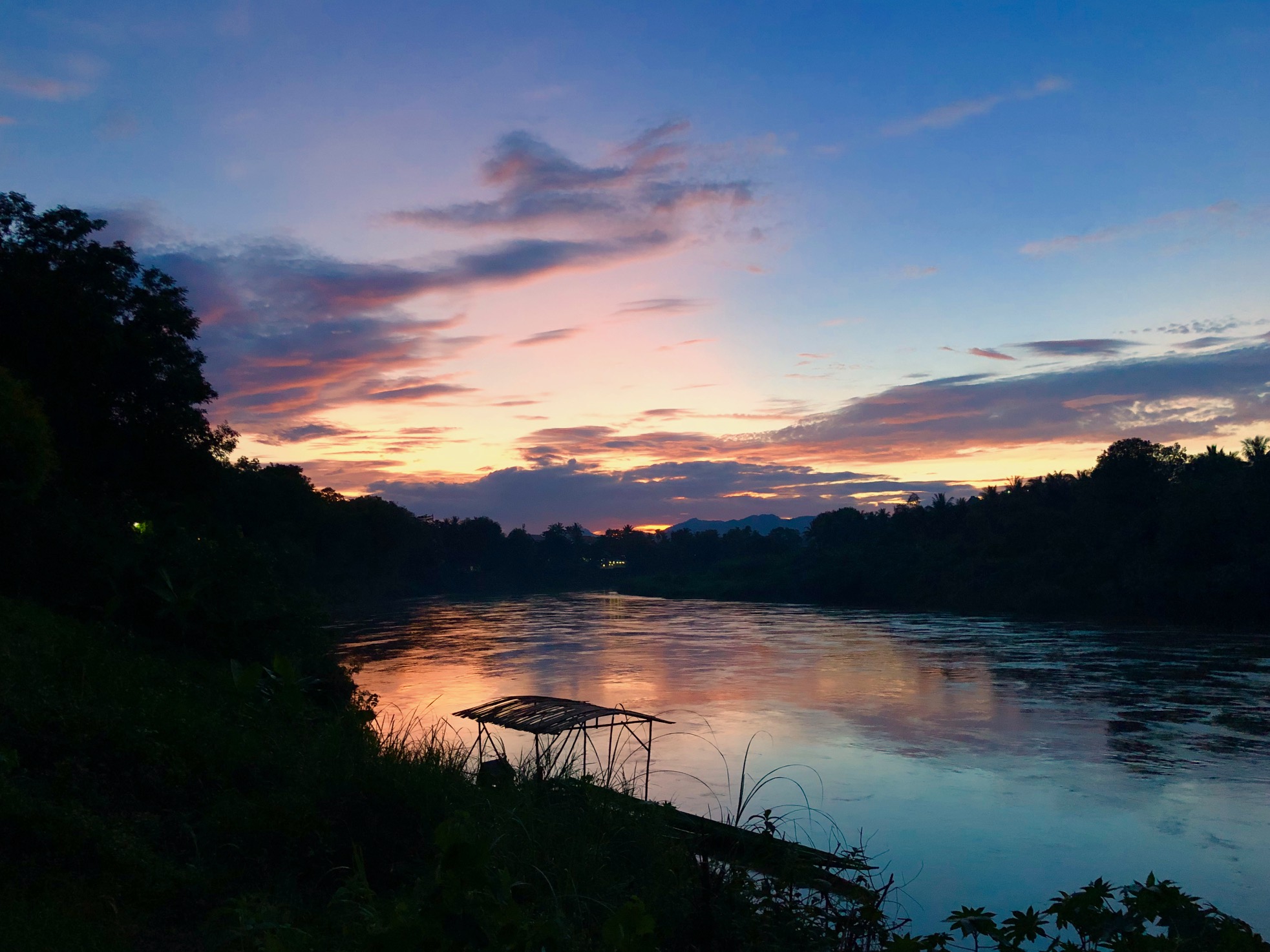 Sunset on the Nam Khan River