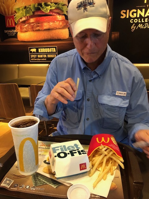 And some random shots of us getting a McDonald’s fix.