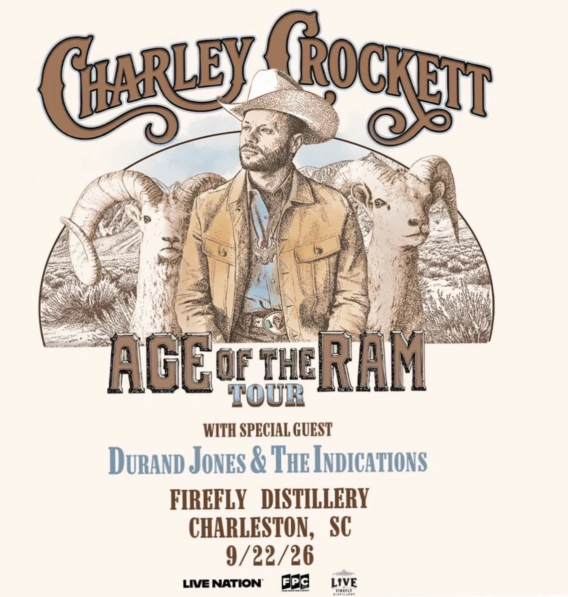 Charley Crockett @ Firefly Distillery 