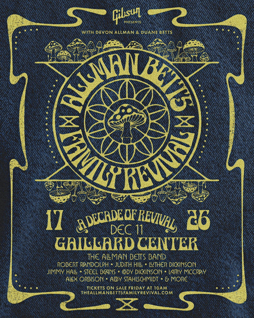 Allman Betts Family Revival: A Decade of Revival at The Gaillard Center 