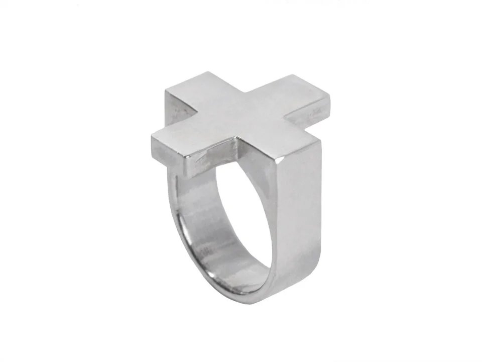 Plus Ring in sterling silver mens jewelry lucasplus symbolic positive psychology law of attraction unisex accessories