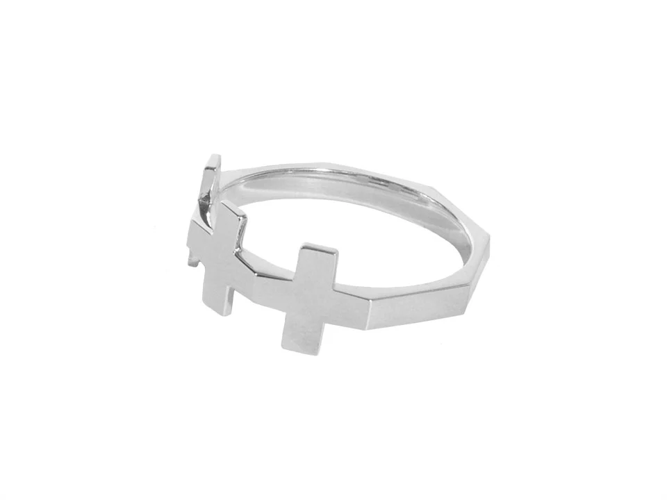 triple plus ring lucasplus jewelry unisex mens accessories positive psychology law of attraction the secret sterling silver brass new york