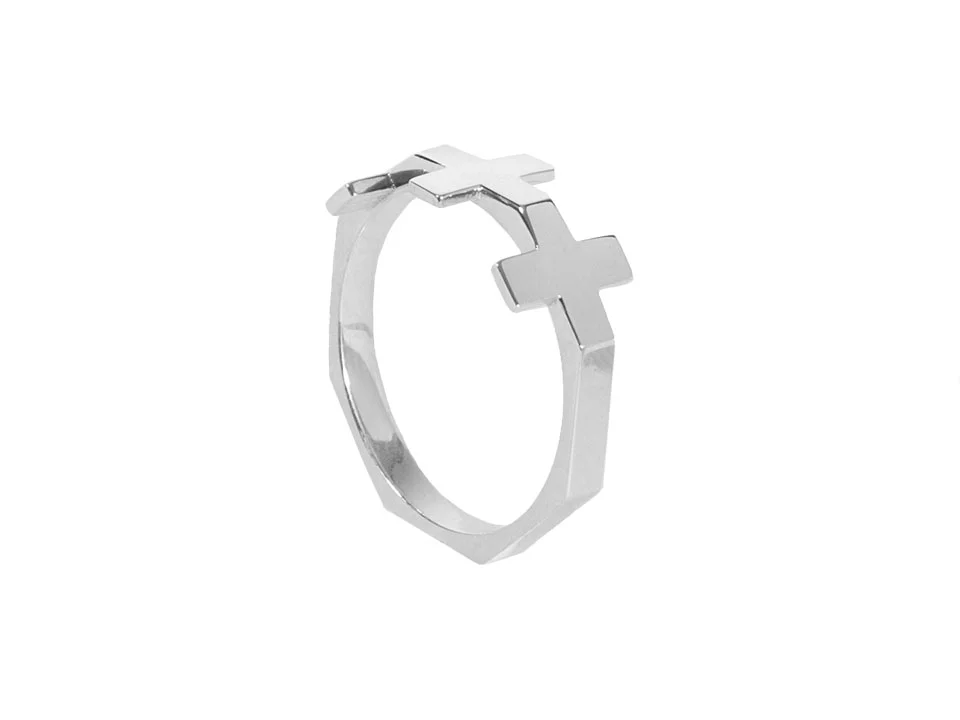 triple plus ring lucasplus jewelry unisex mens accessories positive psychology law of attraction the secret sterling silver brass new york