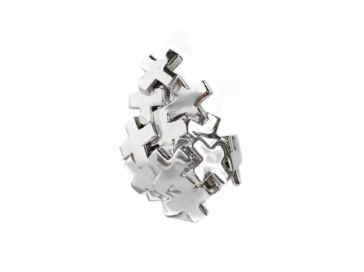 Sterling silver Cluster Plus Ring