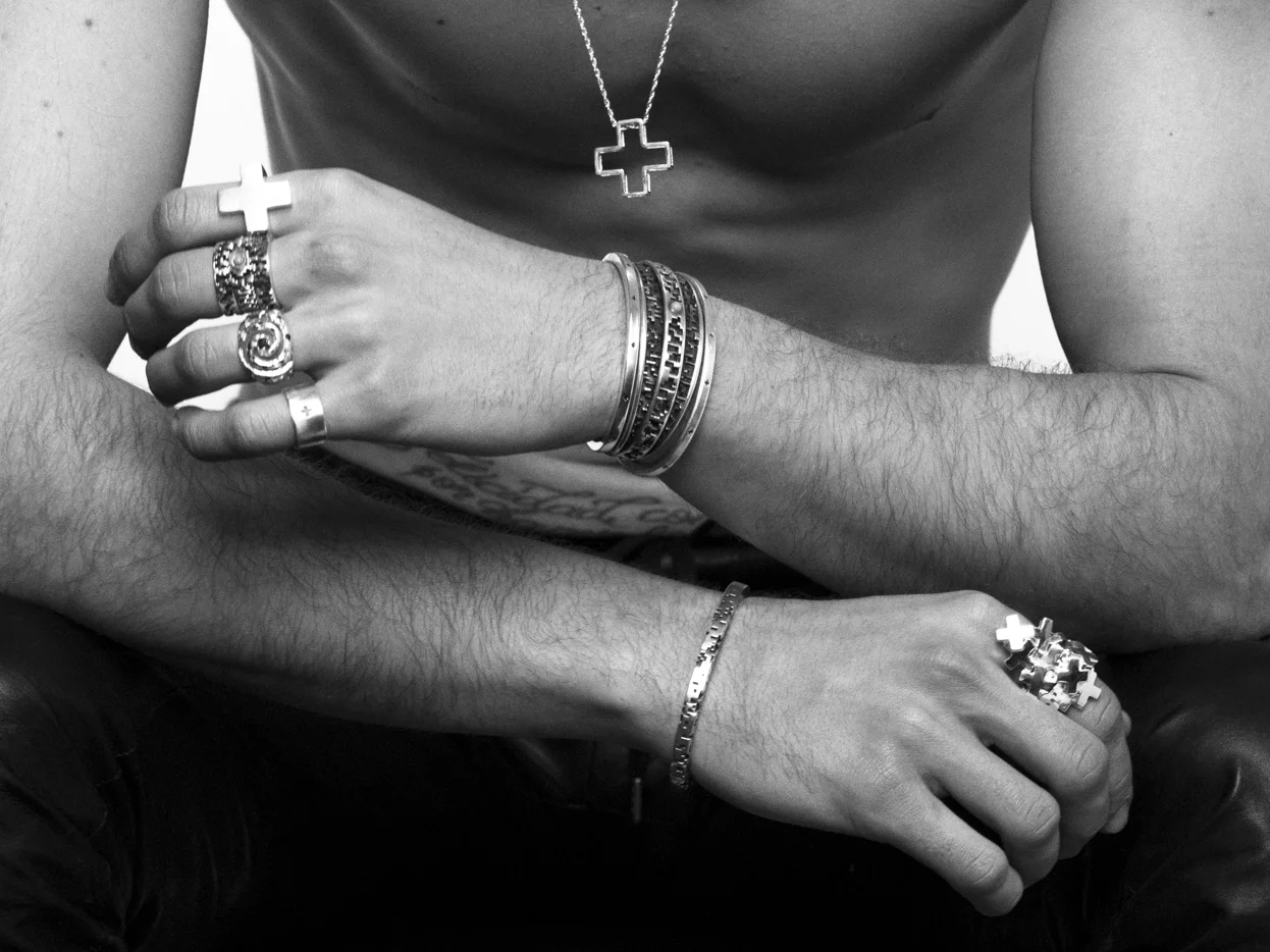 pixel cuff sterling silver oxidized duality materialization manifestation pixelation minecraft tetris pixels matter accessory bracelet mens unisex 3dprinted 3dprint lucasplus new york