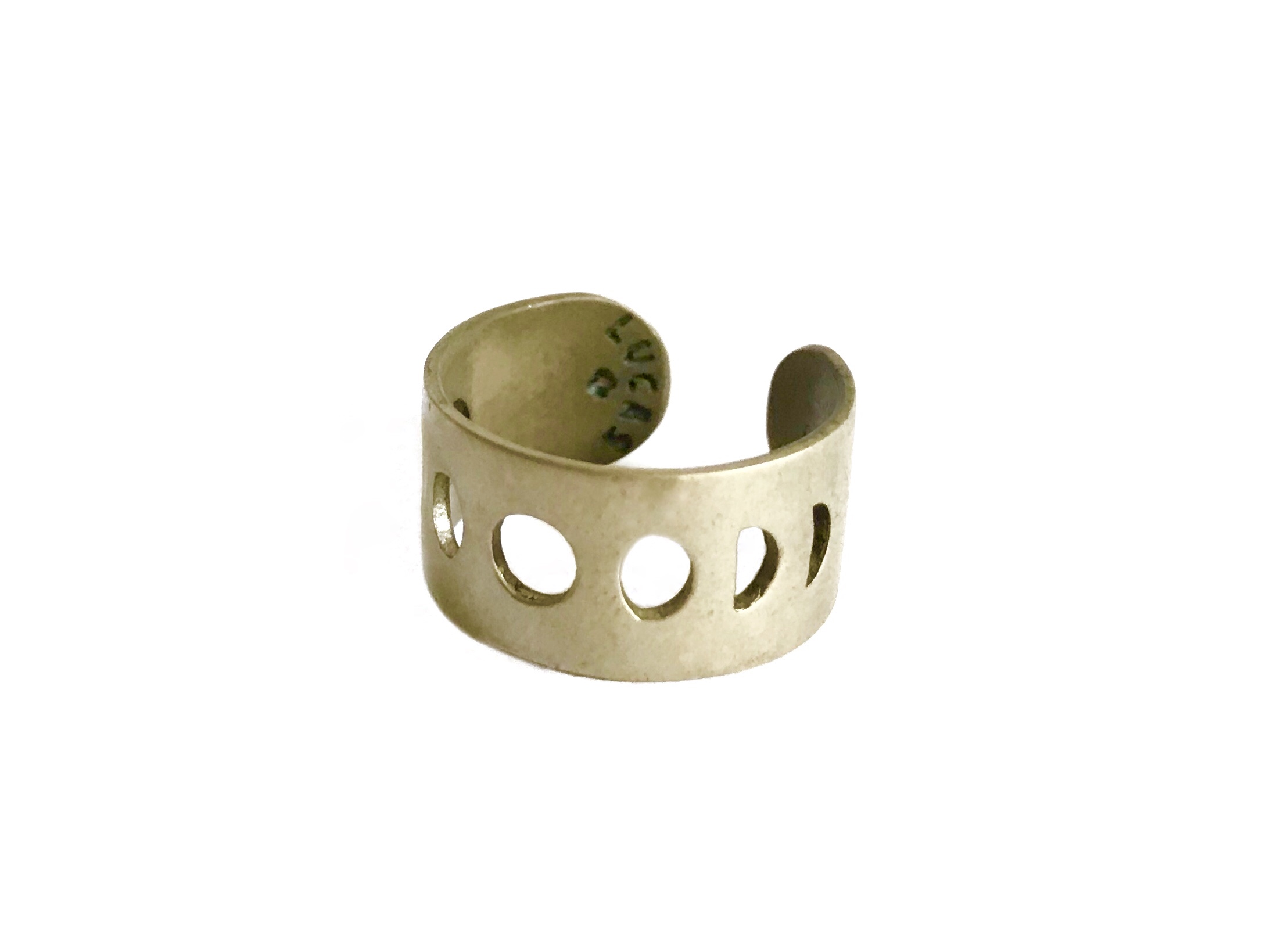 Copy of moon phase ring adjustable brass lucasplus positive energy jewelry intentions midi awareness truth power full waxing waning crescent emotion action enlightenment
