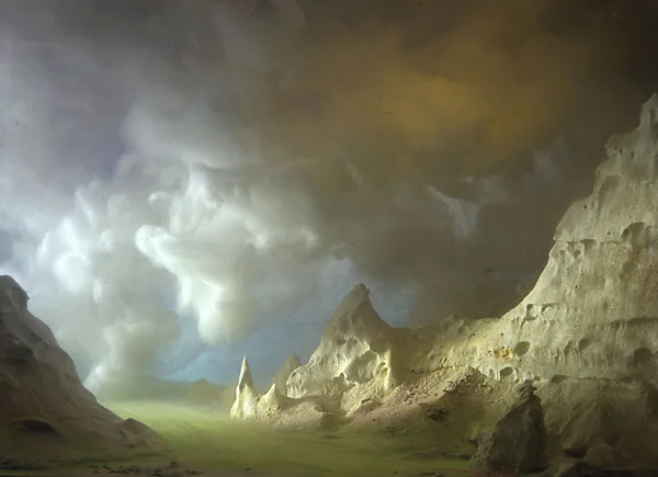 Kim Keever "Turtle Skull Rock" Courtesy the artist and Kinz & Tillou Fine Art