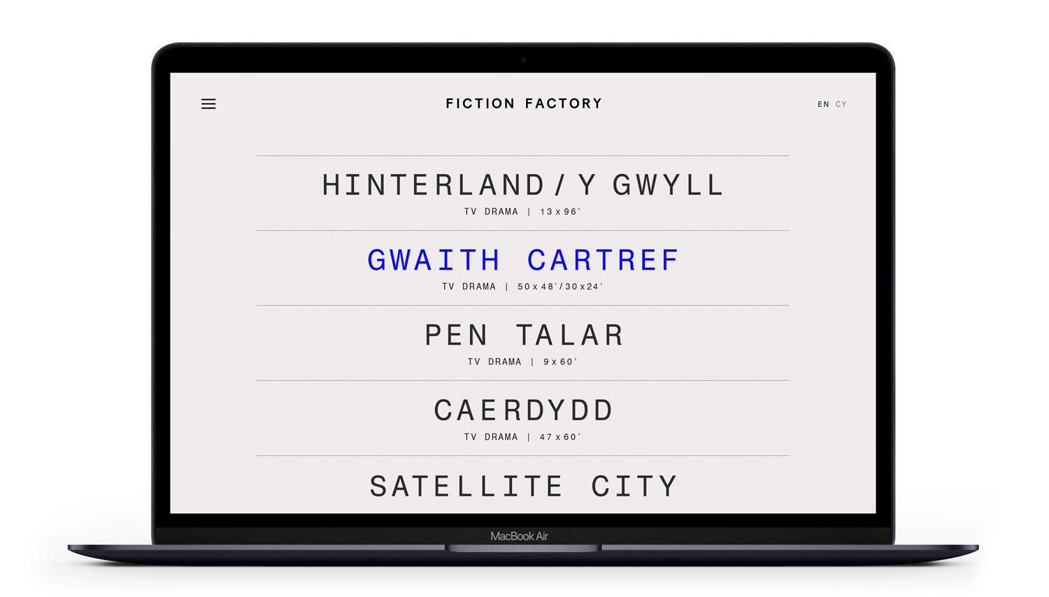 Typography playing a key role in the website refresh