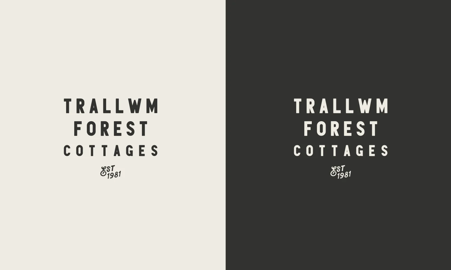 Rustic but refined typography