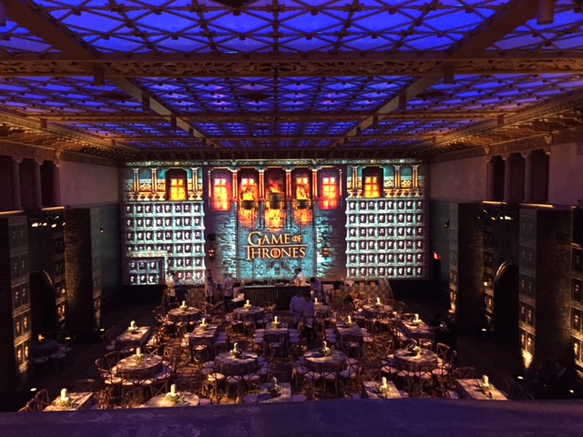 My vantage point from Game of Thrones Premier