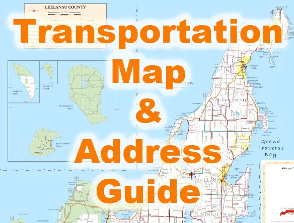 Leelanau County Township Map Lake Michigan Grand Traverse Bay