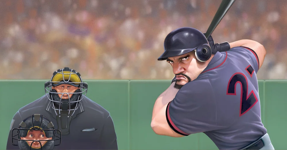 Artwork from the book, The Night Before Baseball at the Park by the Bay