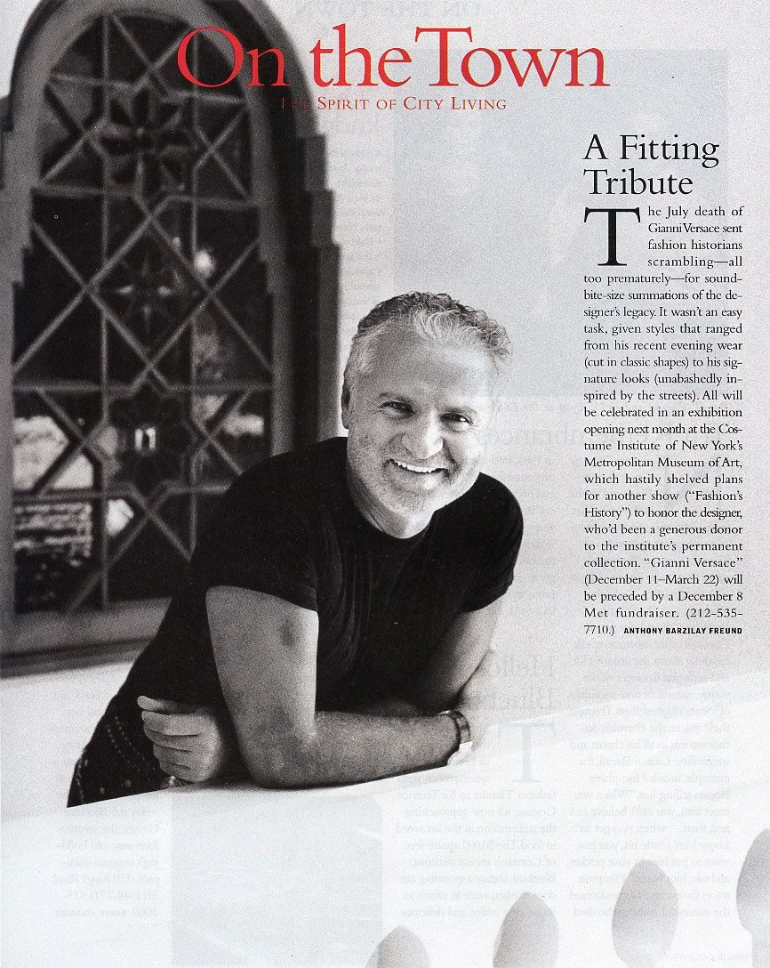 Gianni Versace for Town & Country Magazine 