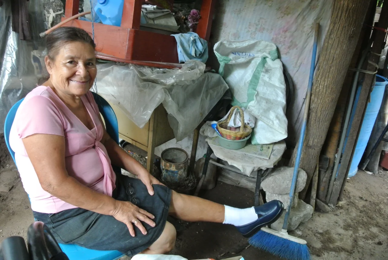 A little over a month ago, Rosa went into a diabetic coma and did not recover for close to 30 minutes. Insulin and other helpful maintenance tools for diabetics are often out of reach for someone like Rosa, on a very limited income. Through our partnership with teams from Ohio and Indiana, we were able to provide her with diabetic shoes and socks (she is modeling them in the picture). People with diabetic neuropathy in their feet may have a false sense of security as to how much at risk their feet actually are, and the shoes help prevent strain, ulcers, callouses, and even amputations for individuals with diabetes and poor circulation.