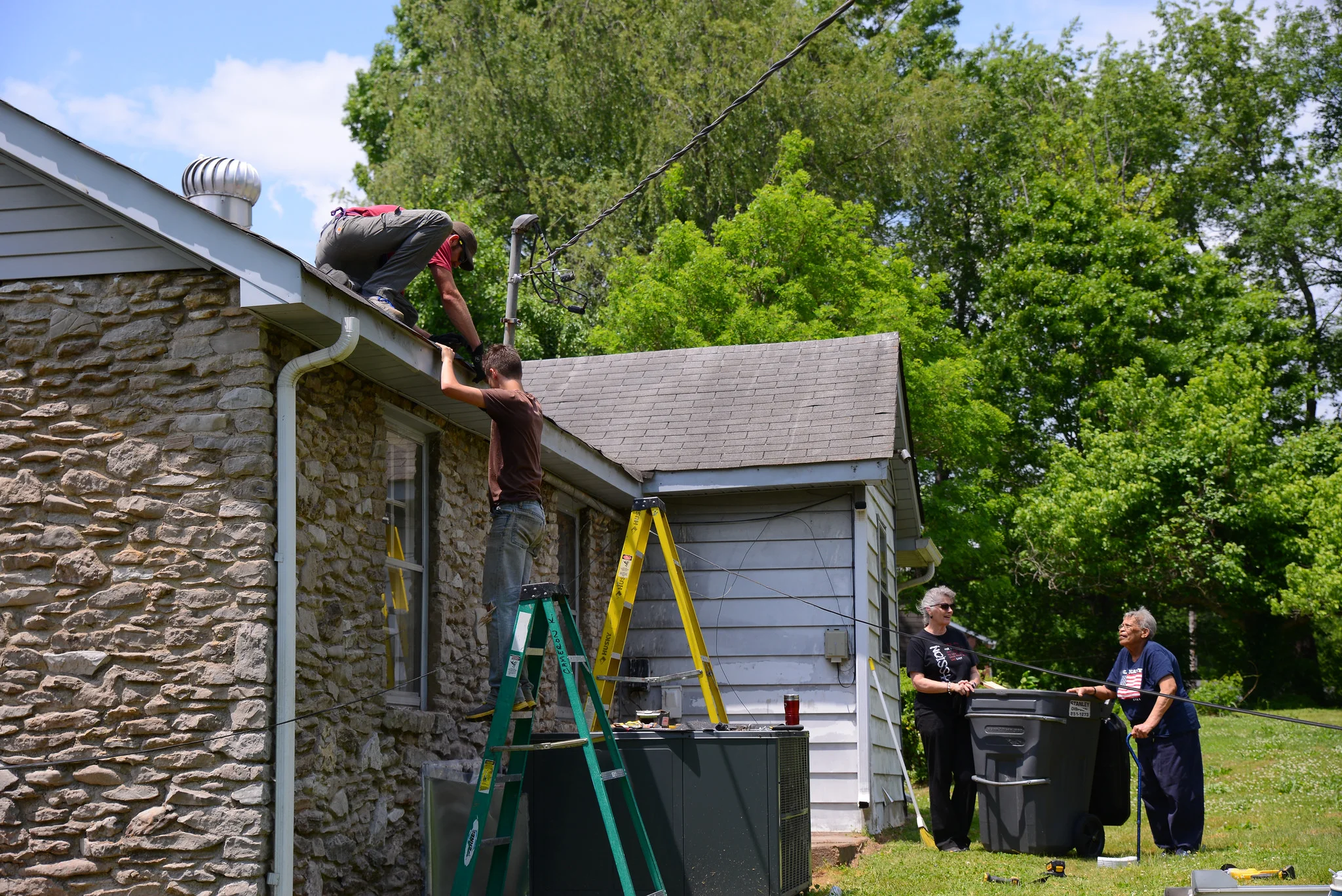 “What do I owe you for all the work you did?” she asked. “Nothing,” said Michael Johnson. “We were happy to help you.” Developing the capability and creativity to make major repairs at a reasonable cost affords us the opportunity to provided free services to our widowed neighbors who live on limited fixed incomes.