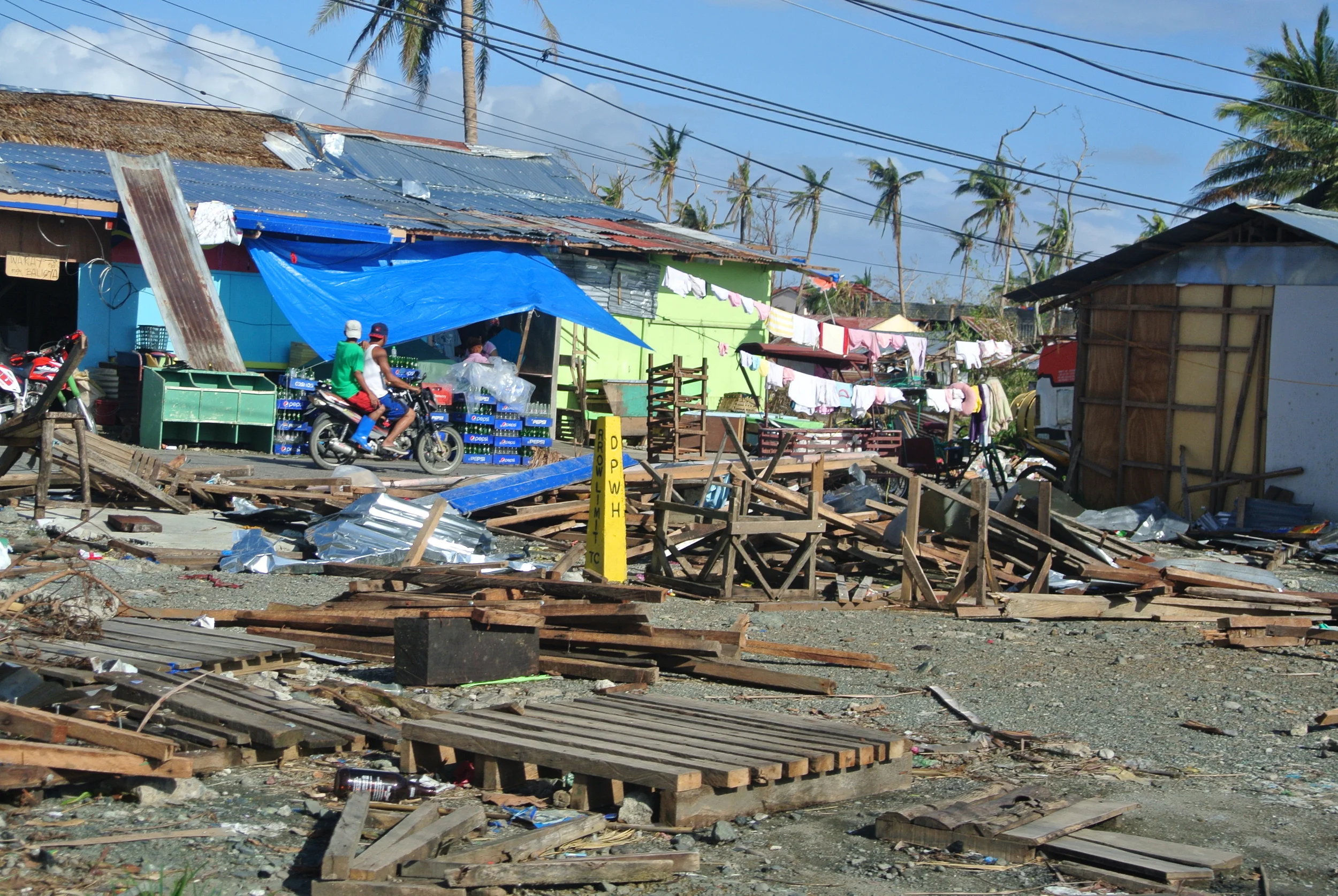 Typhoon Haiyan had a wind speed of 195 miles per hour, the highest measured in any hurricane or typhoon. 90 percent of homes in the coastal Leyte province were "significantly damaged or destroyed." 