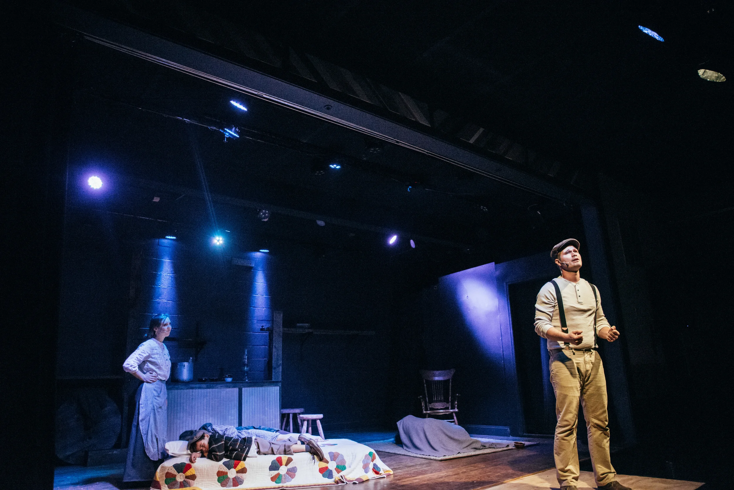 "Jimmy Dolan," played by Cameron Kagay, is a hard-working and honest father of three, with one on the way. Here he sings about the struggle to live up to this standard amidst his present circumstance in the song "A Man." All music is original and written by Gregg Garner. 