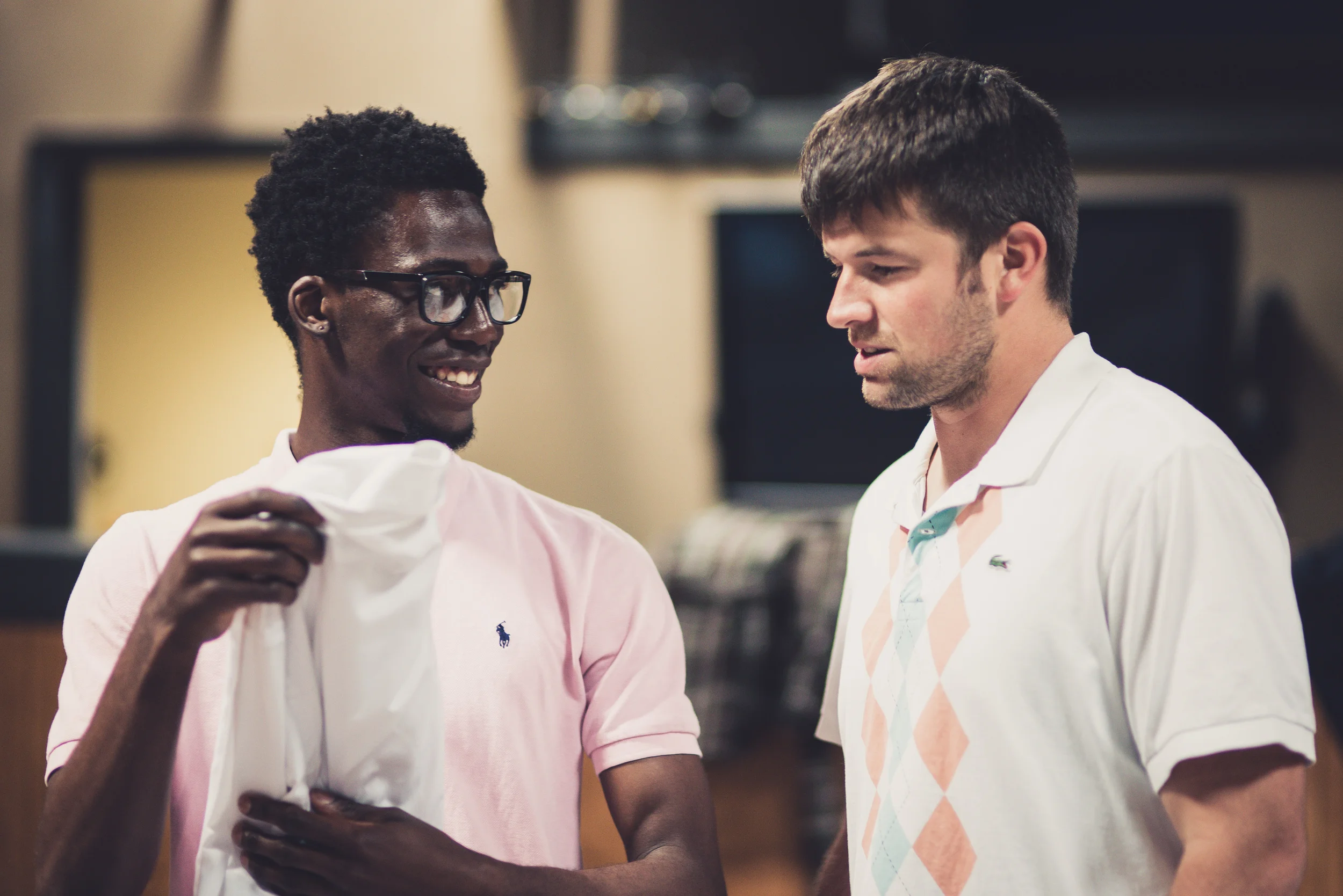 Stephen Ownby reflects on the swap: "Steven (Chigumira) and I were appreciating how nice the clothes were at the swap. I found some sweet shoes but they were too small for me, and fit him. I found a tie for the days I need to wear one to work. And I found some awesome clothes for my friend Simon Peter, from Uganda."