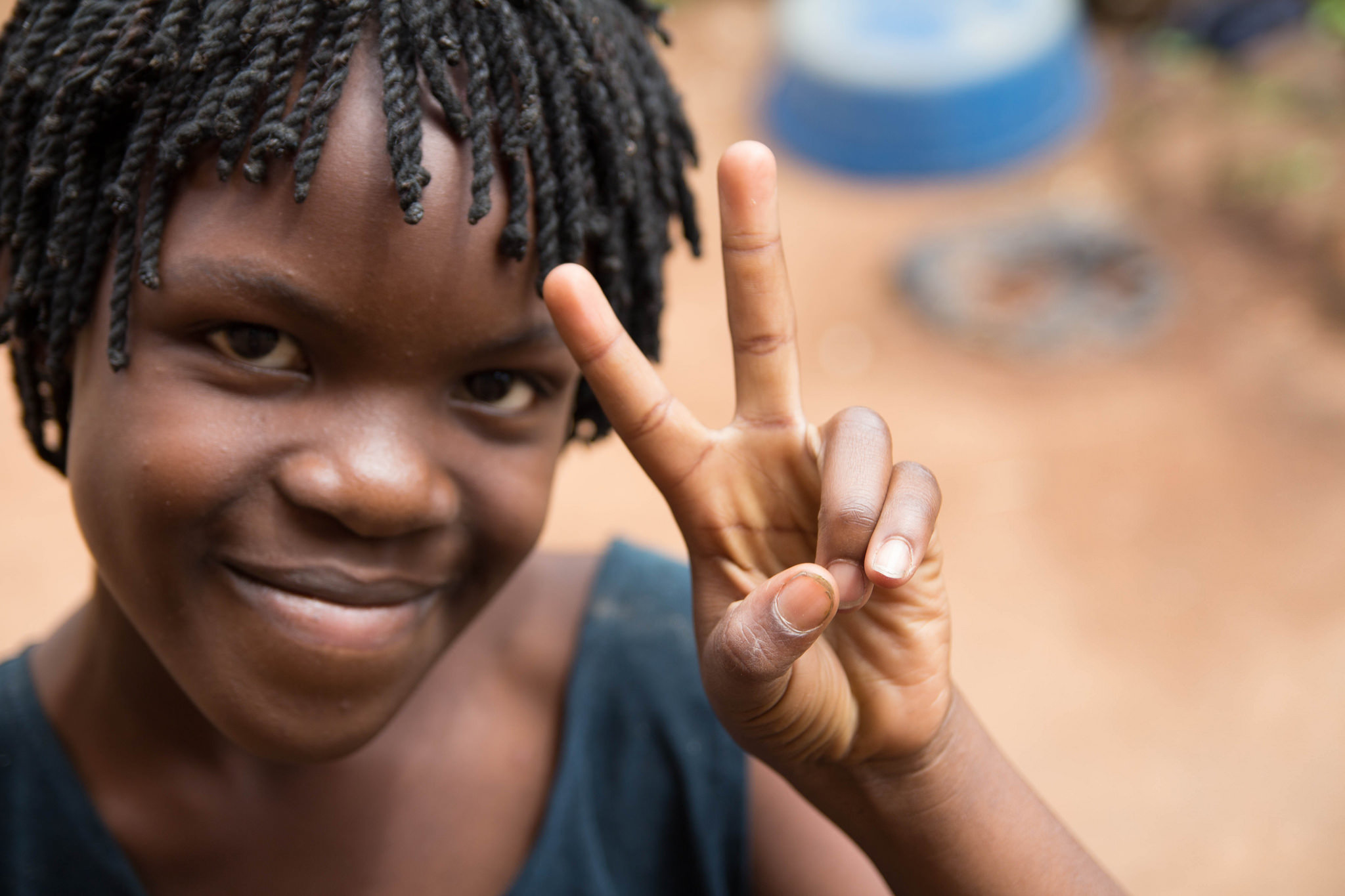 Joy is the fourth of the Kimbugwe children, and definitely lives up to her name. 
