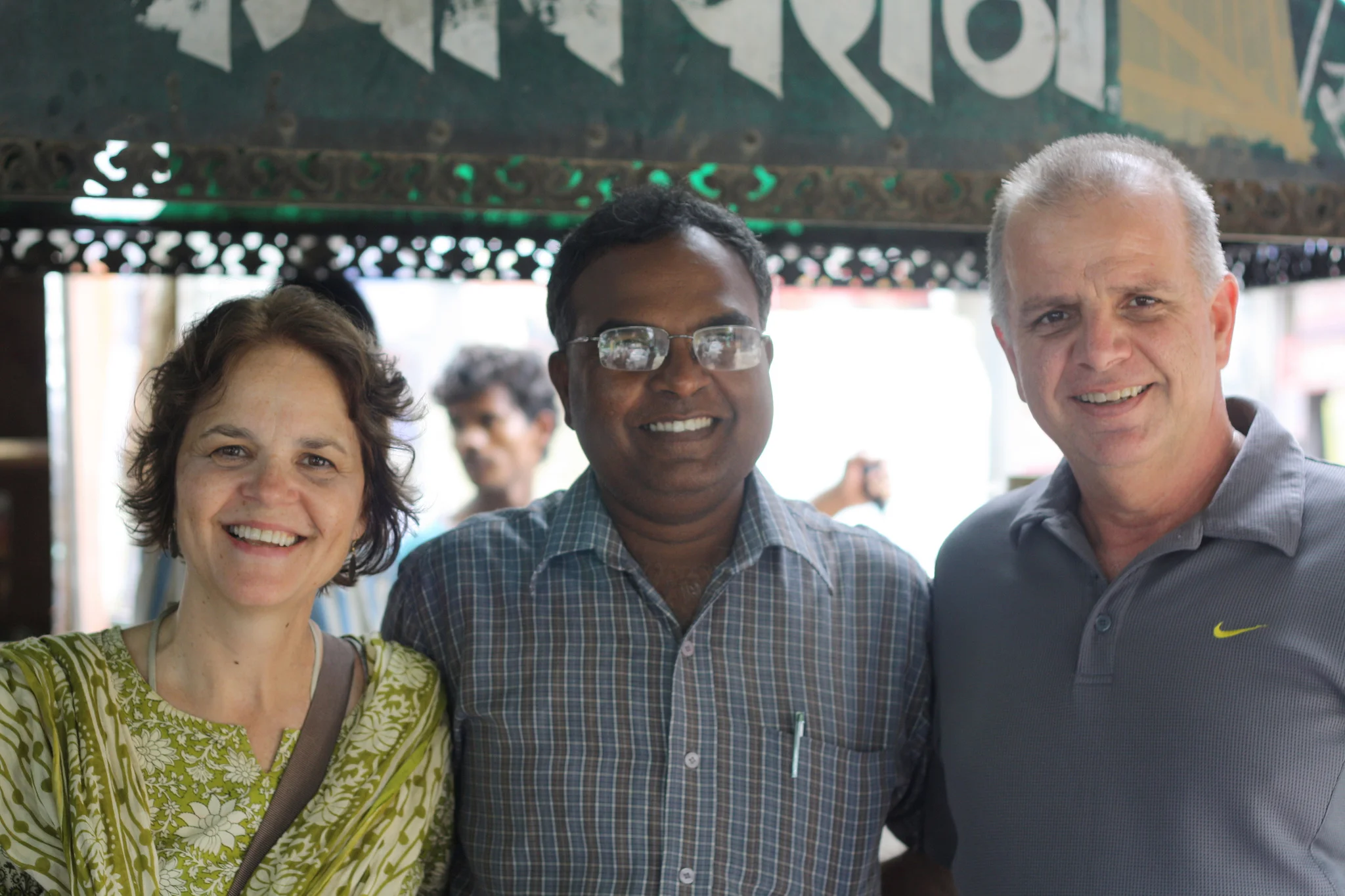 Scott and Rosemary alongside Indian friend and co-worker, 2011. 