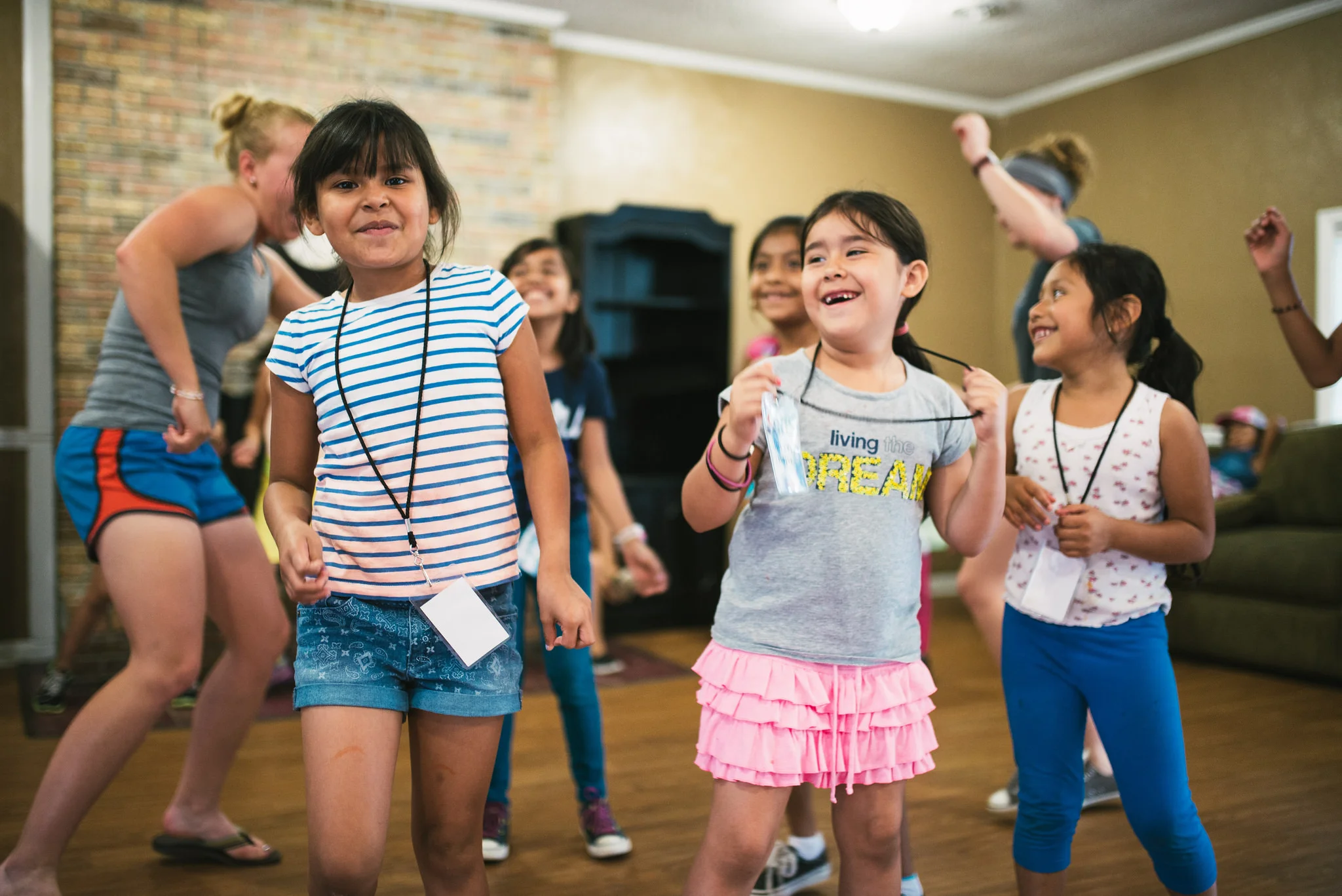 Girls at Camp Skillz Antioch partake in a Zumba lesson. The teachers are committed to not only teaching good lessons, but ensuring those lessons are fun. 