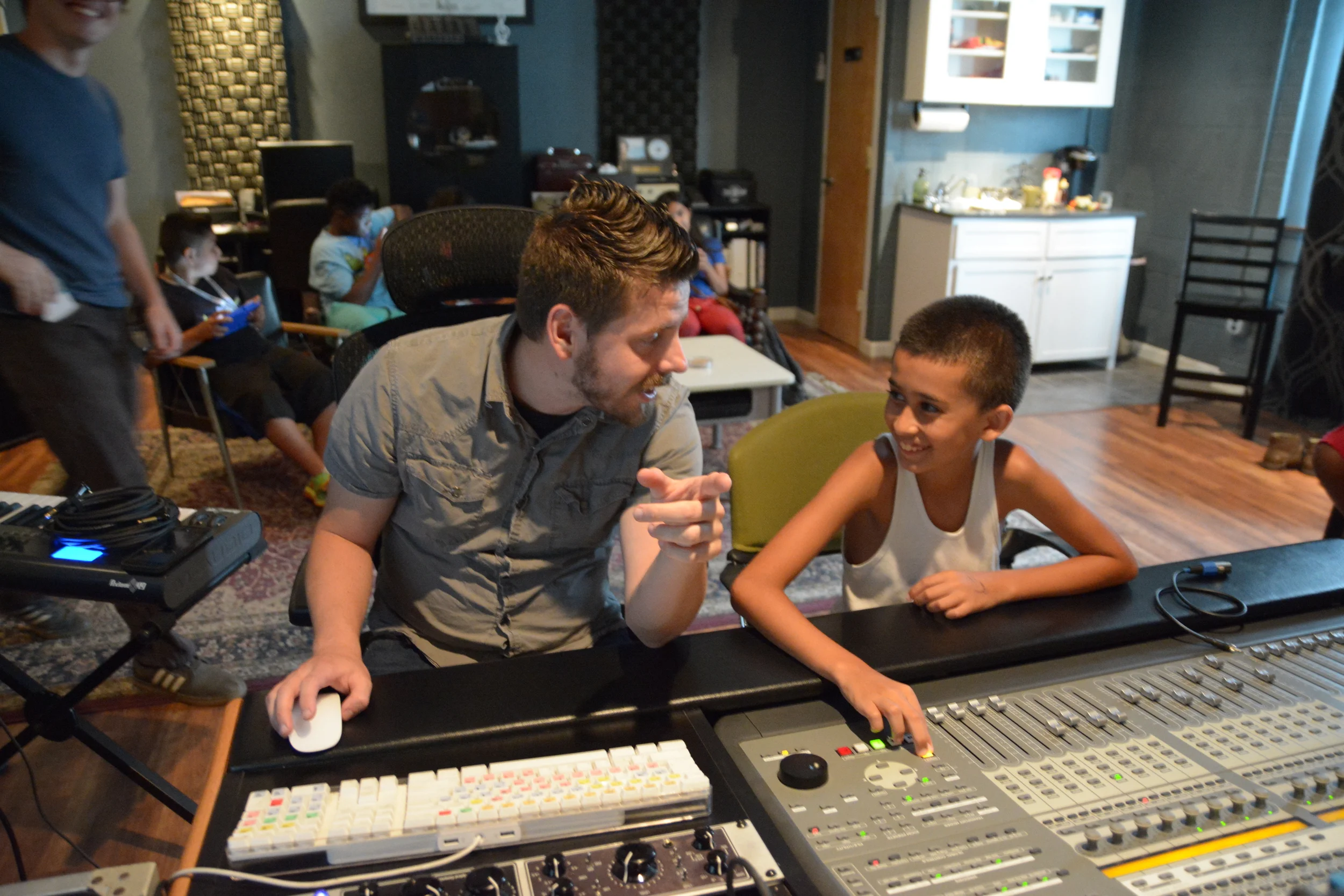 Campers got to participate in activities like Zumba and songwriting, and even got a chance to visit a music studio, where they recorded a song together!